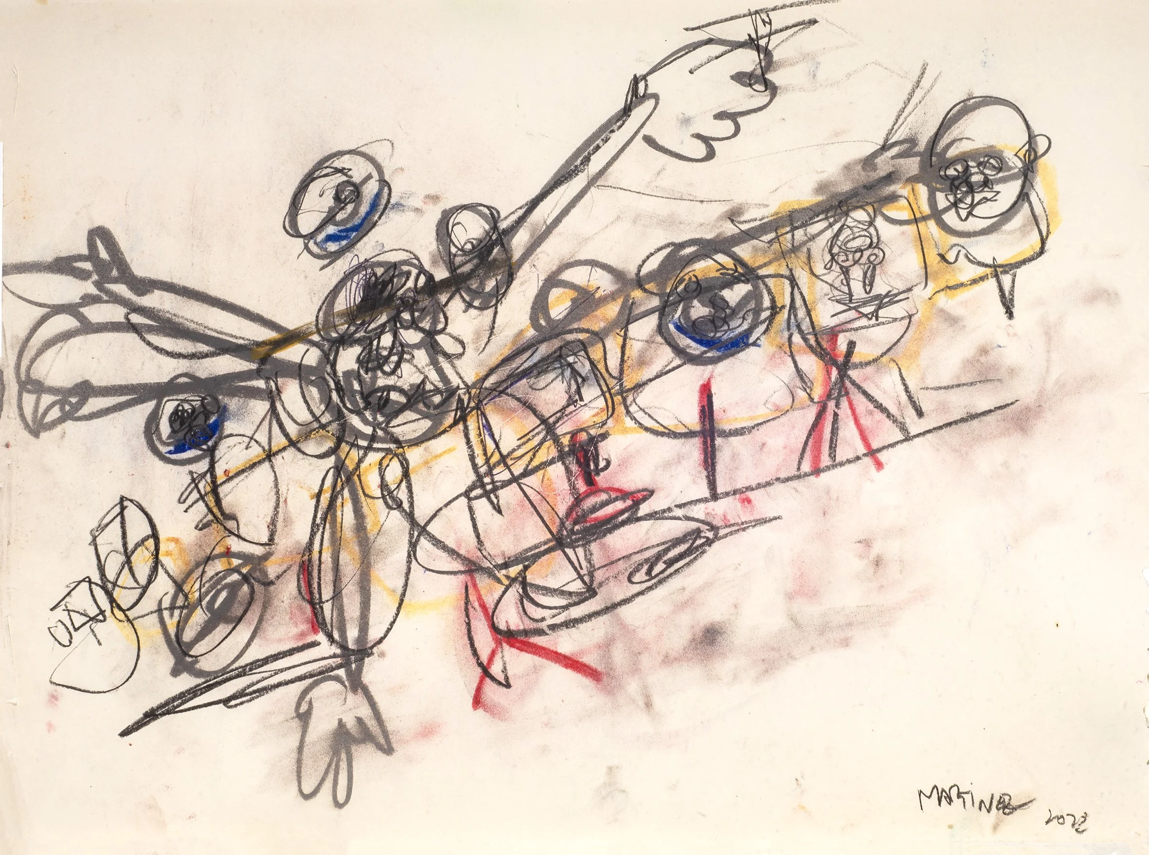 Too Many Screens 2022, Oil on paper, 30 x 42cm.jpg