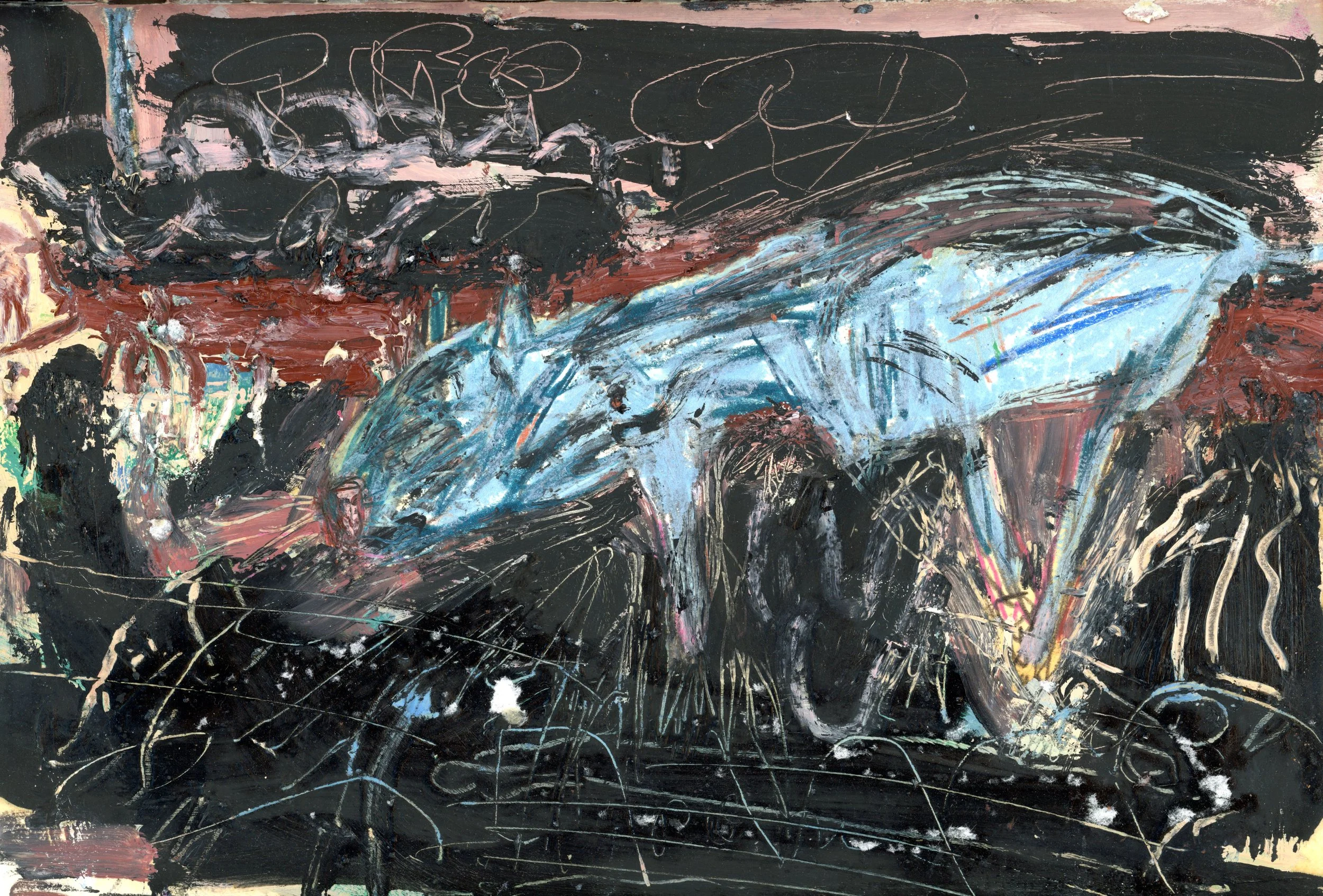 Blue Rodent, 2023, oil and pencil on paper, 21 x 29 cm.jpg