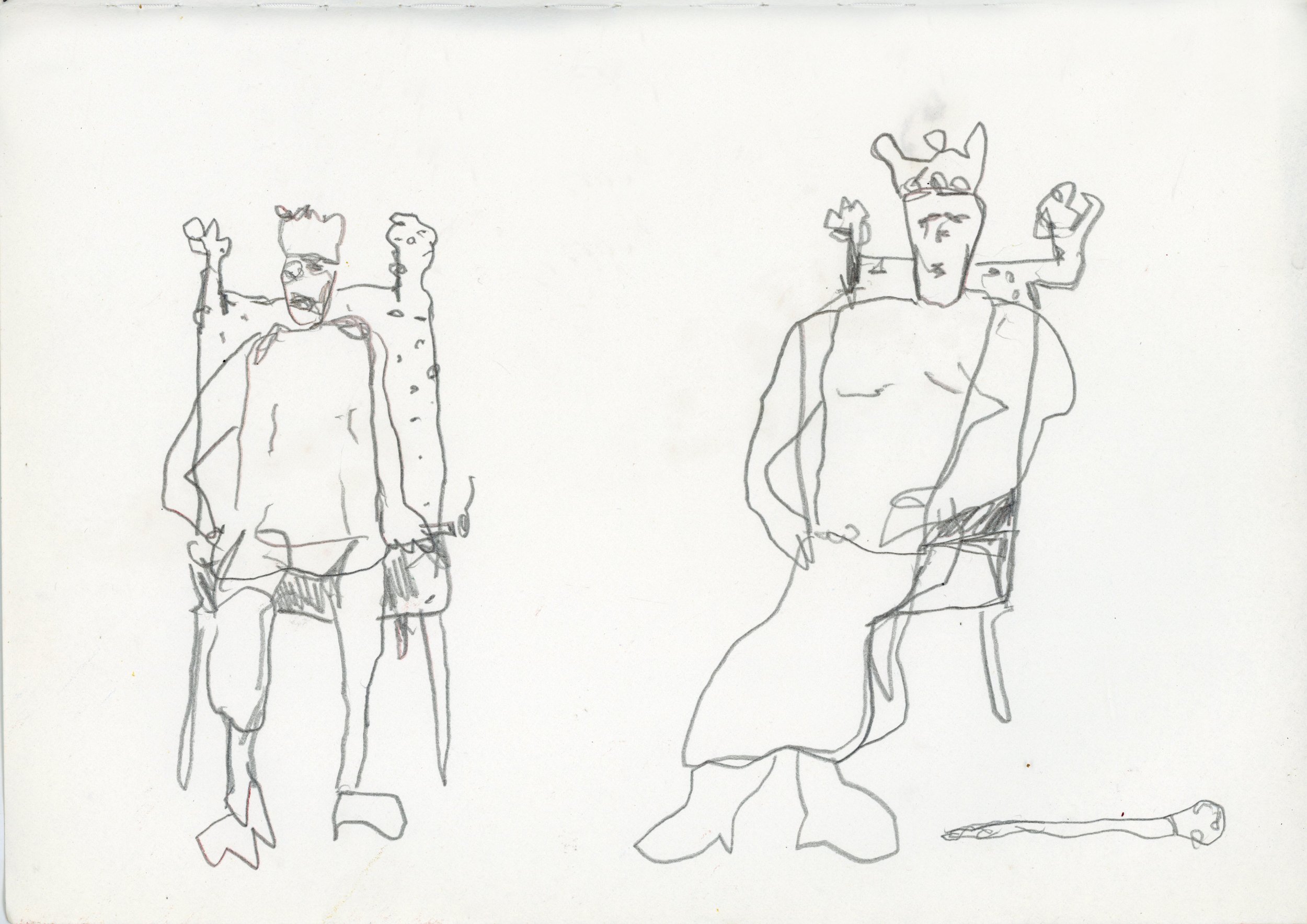 Two Popes, 2025, pencil on paper, 21 x 29 cm.jpg