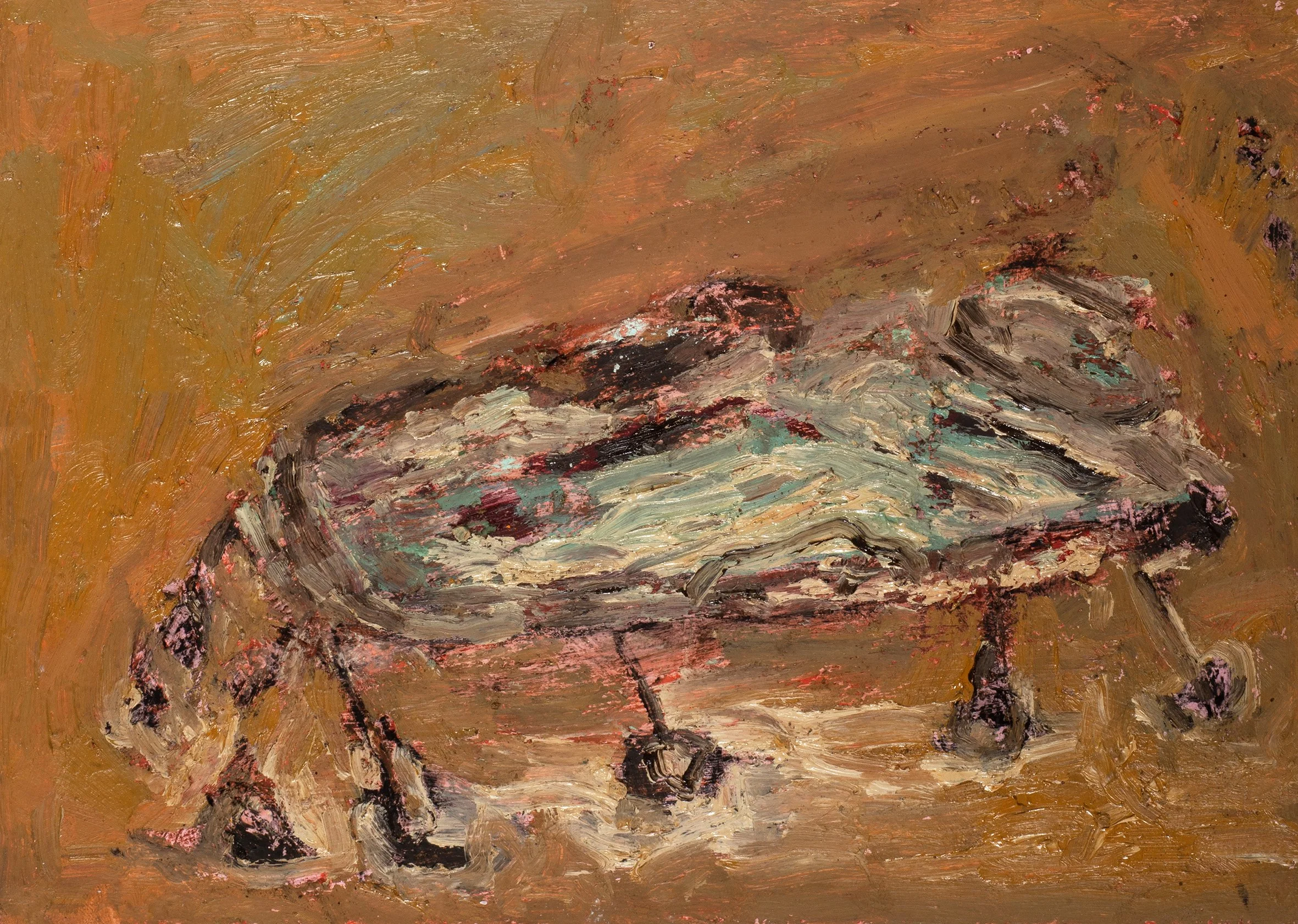 Bed n2, 2019, oil on paper, 20 x 28 cm.jpg
