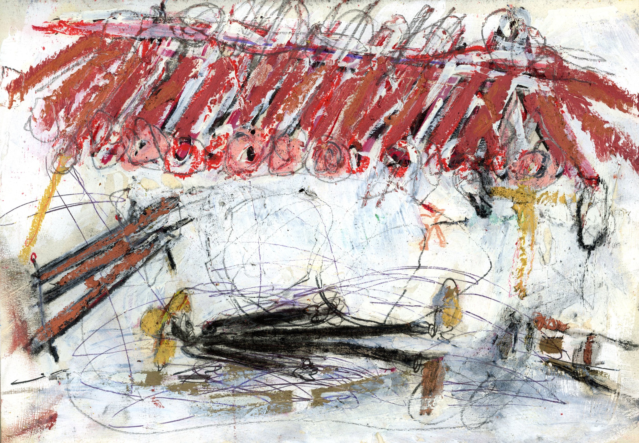 Lele Napping, 2023, oil and pencil on paper, 21 x 29 cm.jpg