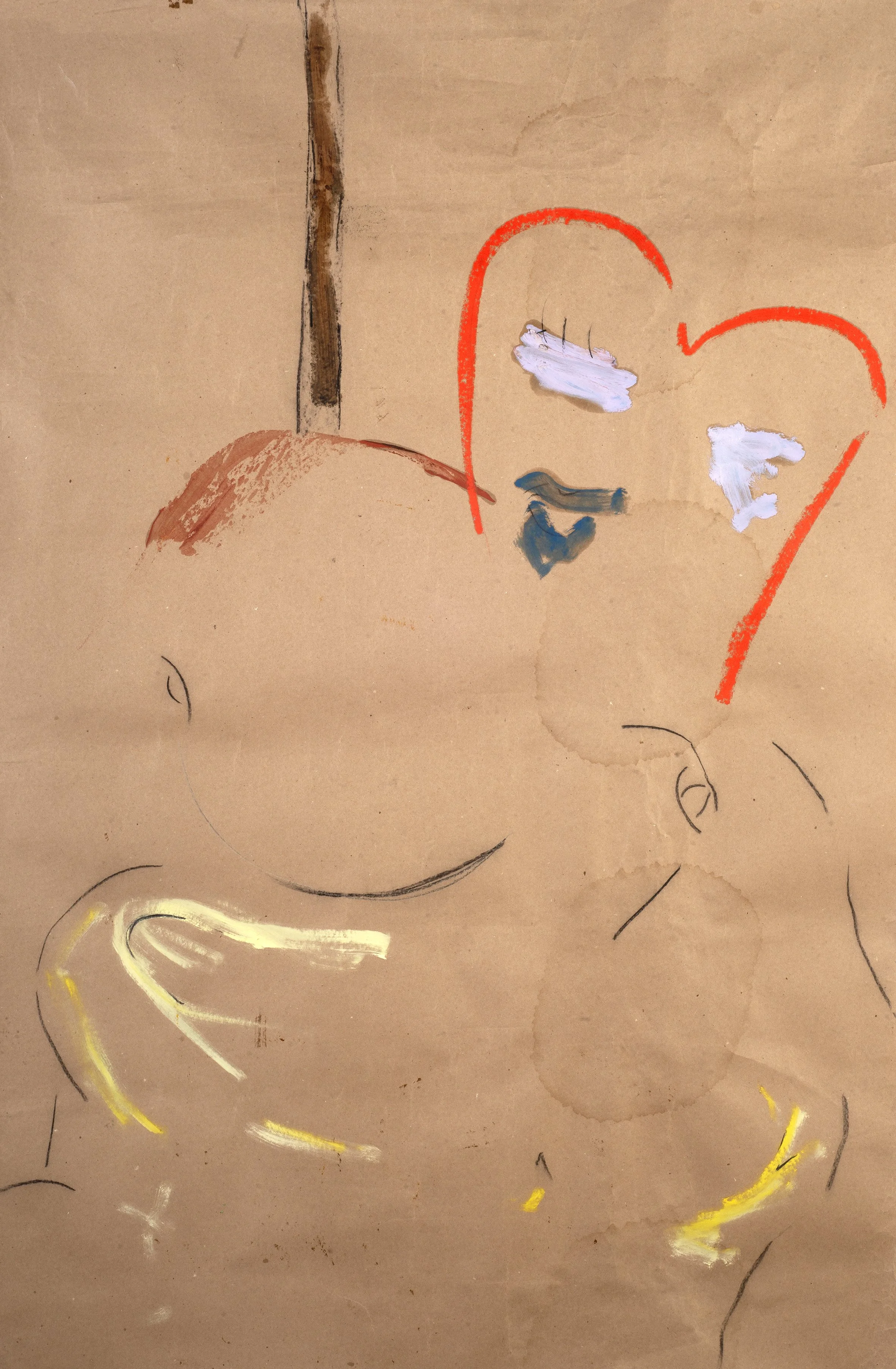 Neon man, 2011, oil on papaer, 95 x 150.jpg