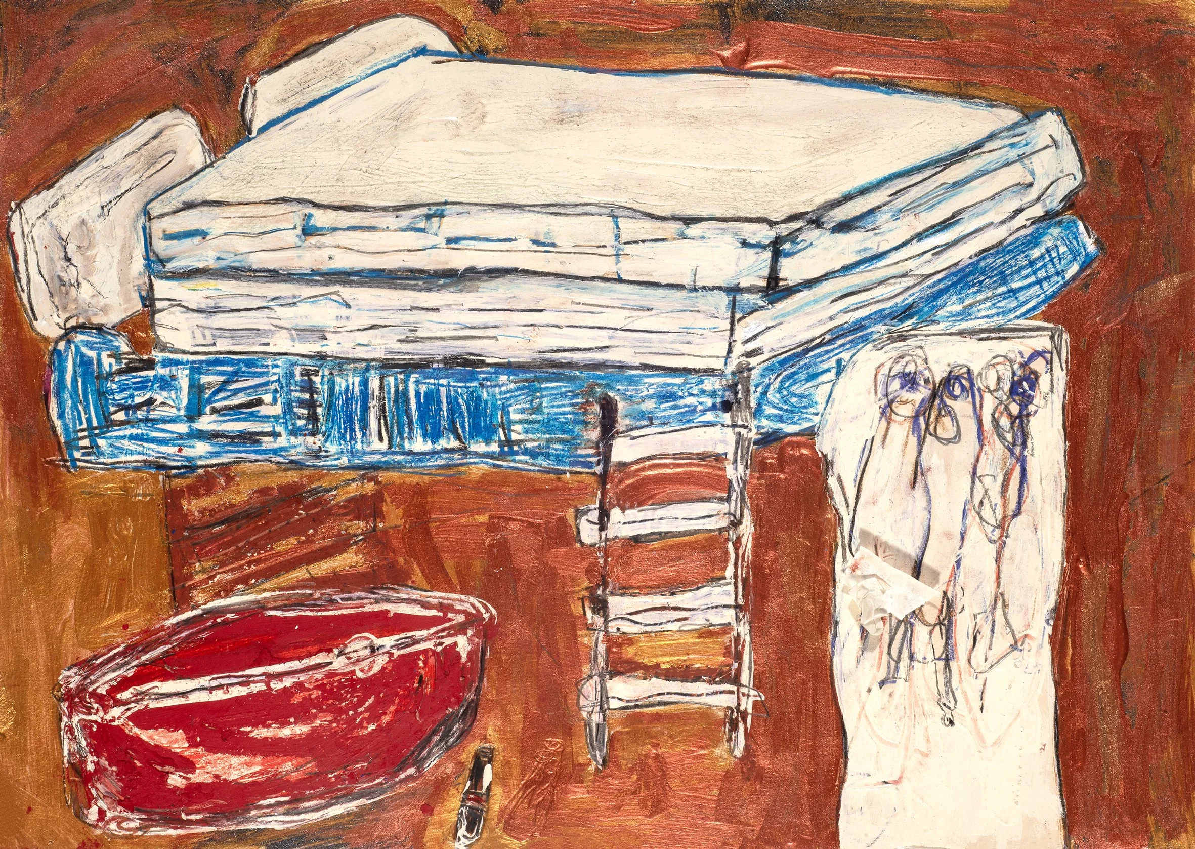 Coca Cola, bath and bedtime, 2022, oil on paper, 30x42cm.jpg