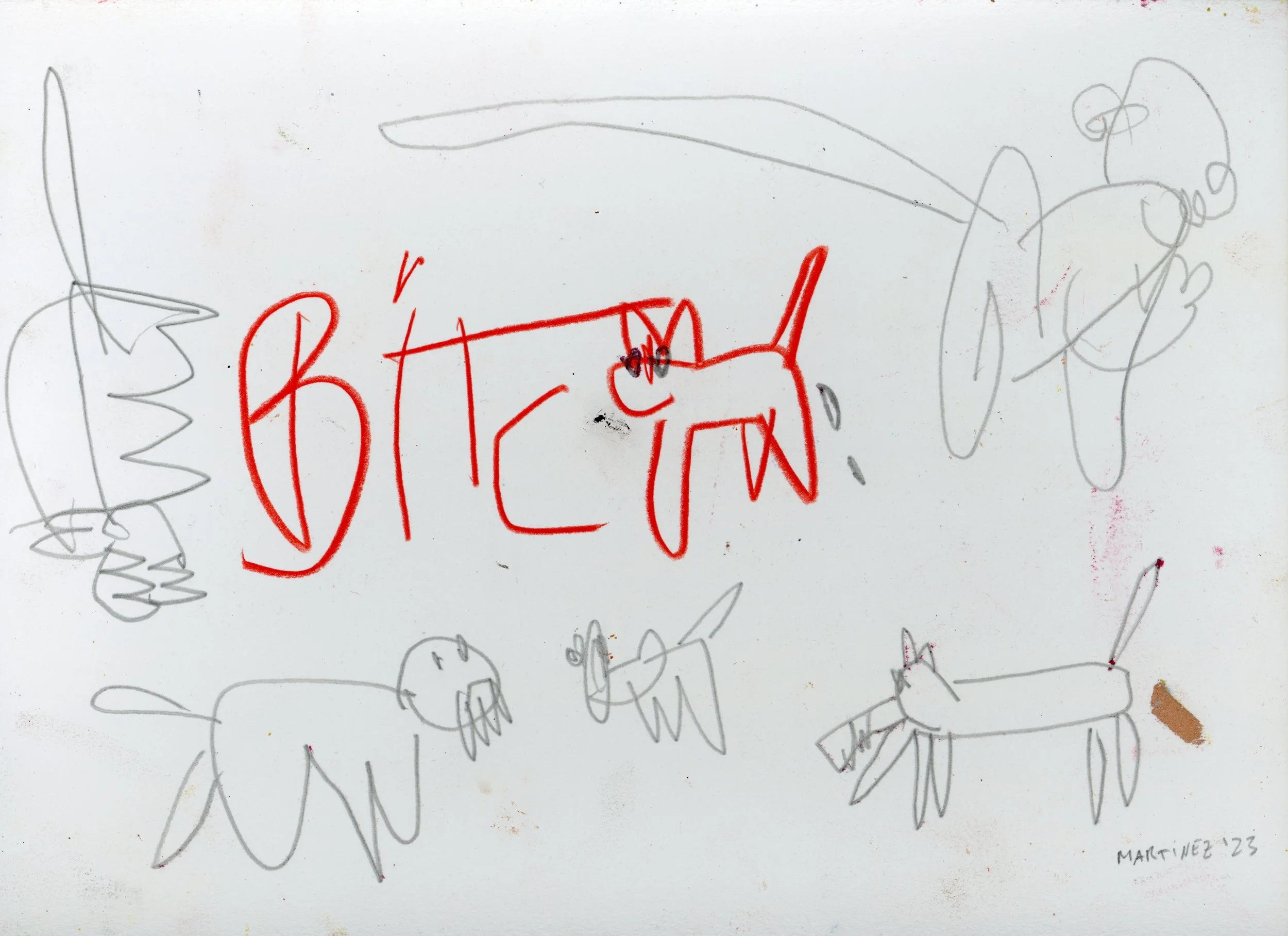 Bitches, 2023, pencil on paper, 21 x 29 cm.jpg