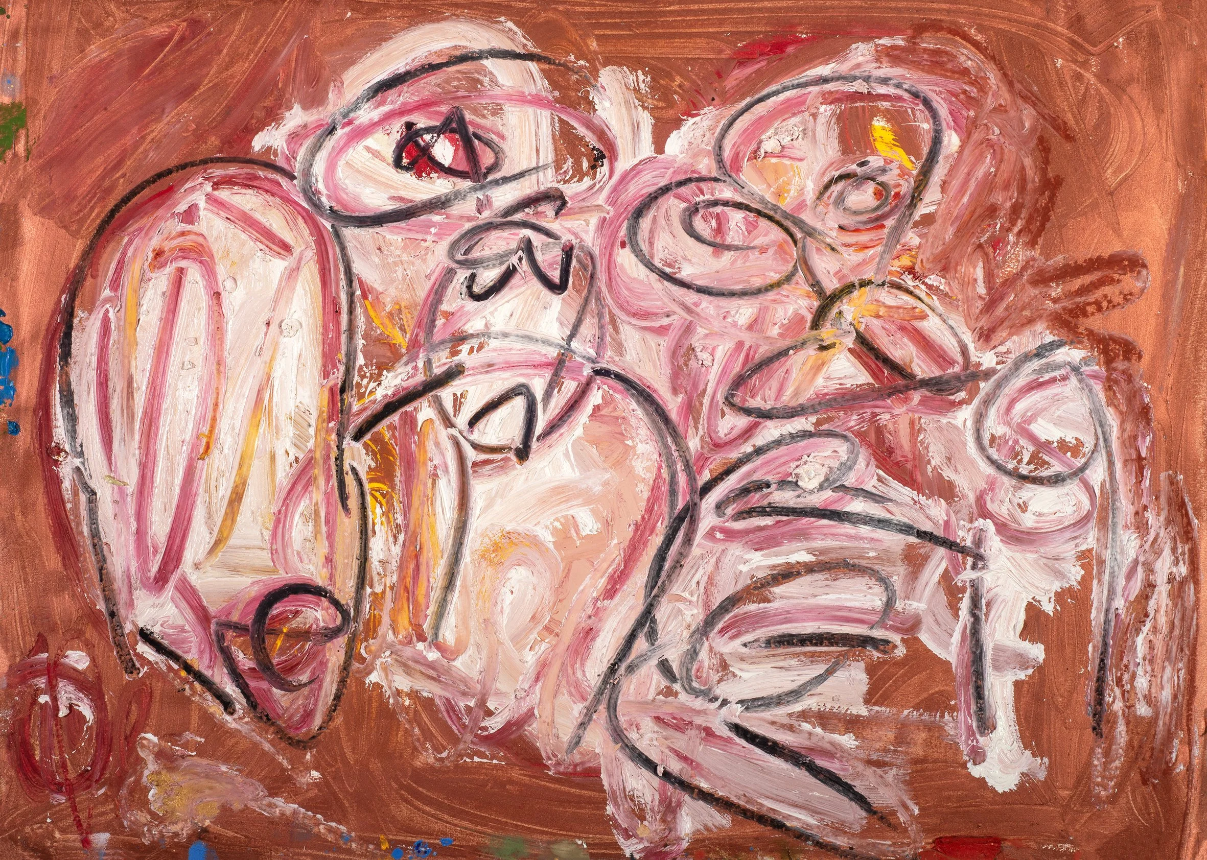 Bouncers, 2025 oil on paper, 30 x 42 cm.jpg