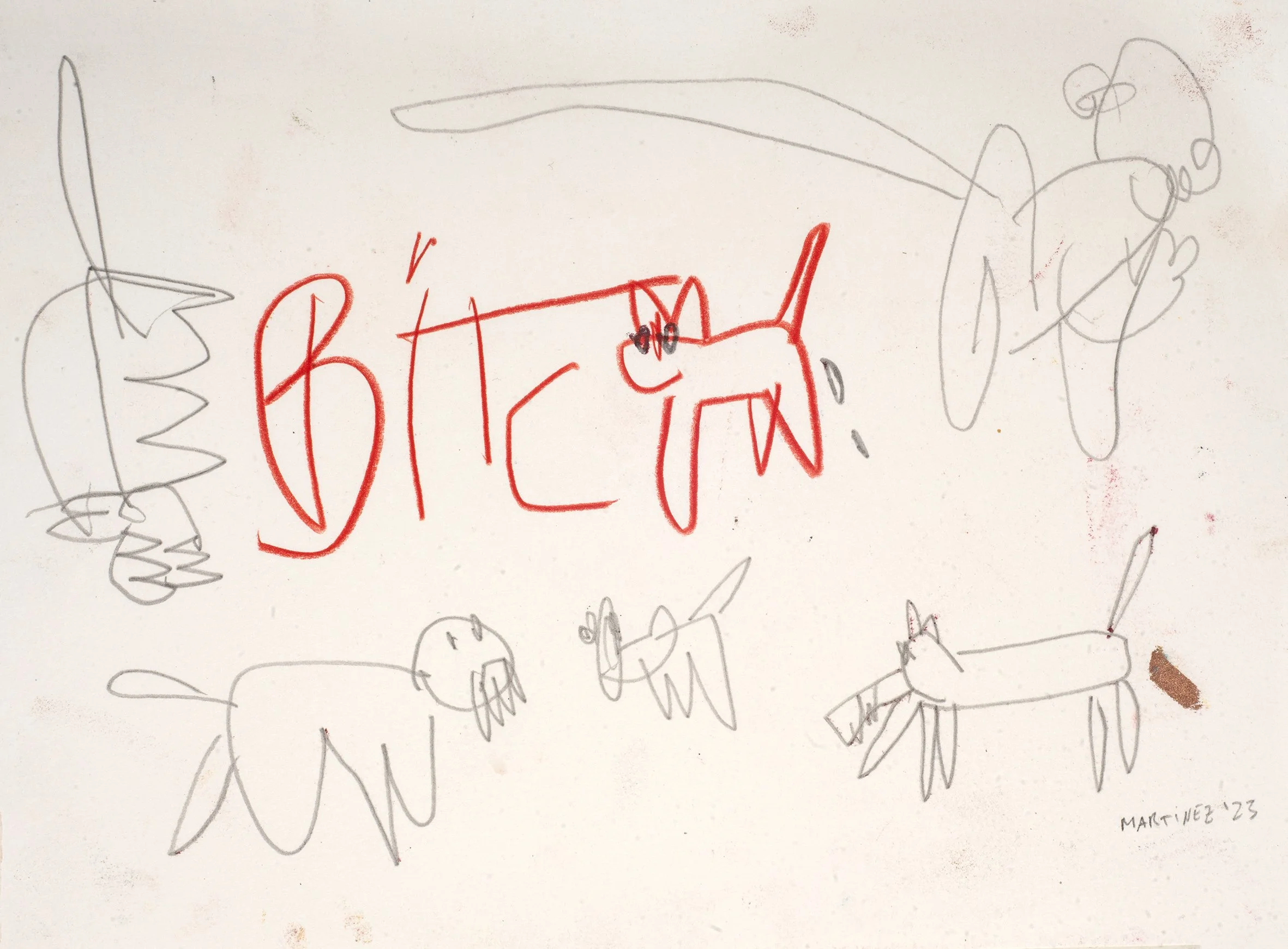 Bitches, 2023, pencil on paper, 21 x 29 cm.jpg