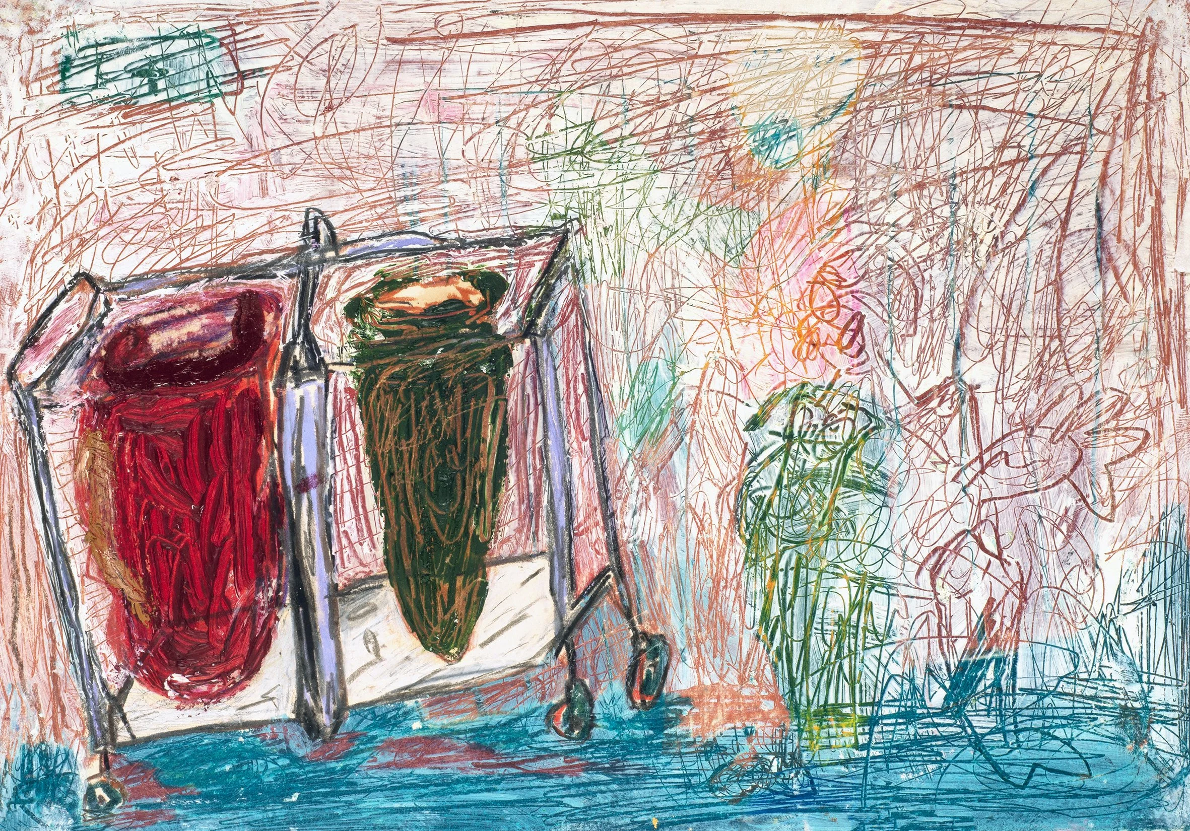 Bin Bags, 2019, oil and pencil on paper, 21x29 cm.jpg