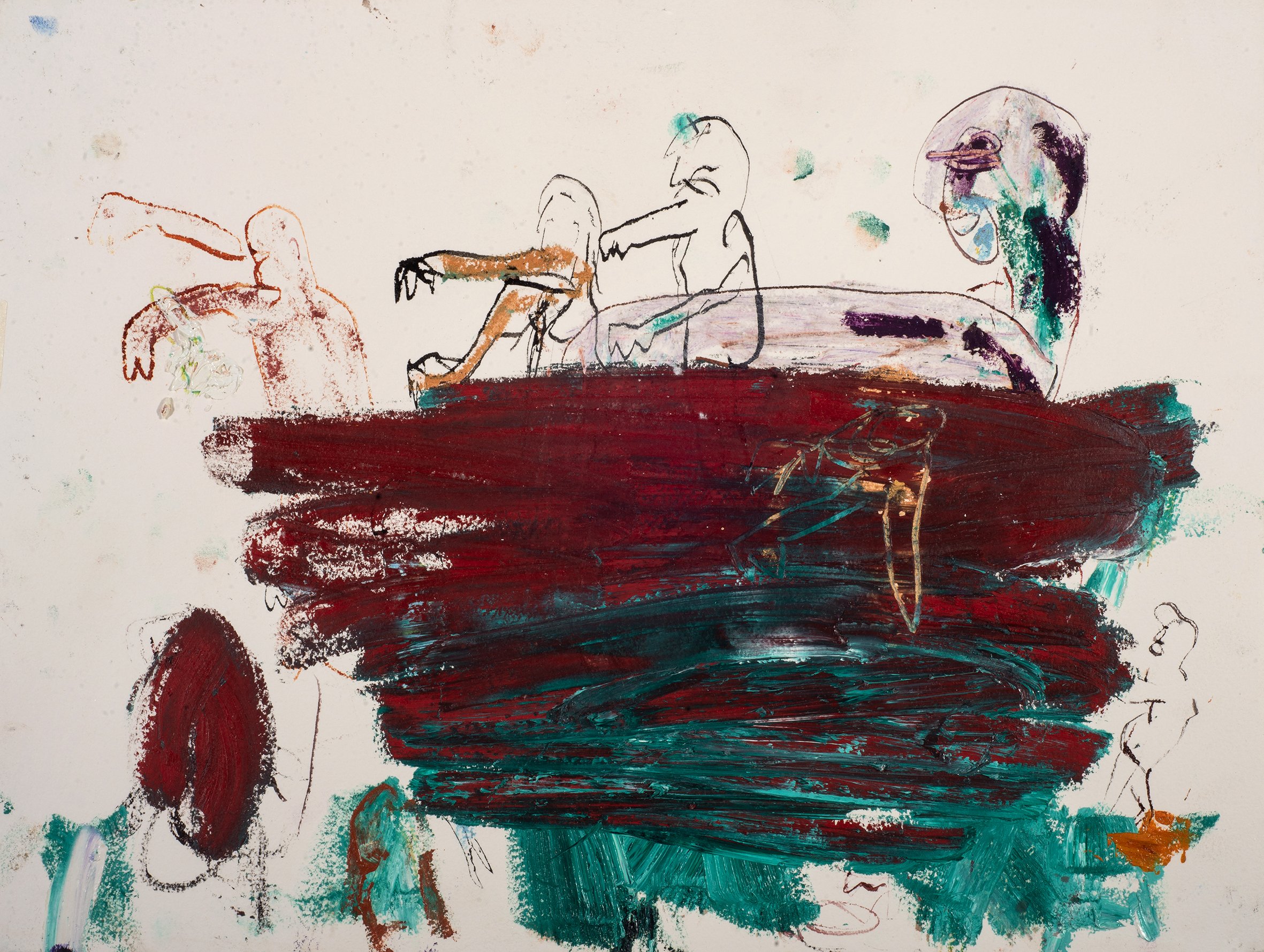 Sleepwalkers n2, 2024, oil and ink on paper, 31 x 41 cm.jpg.jpg