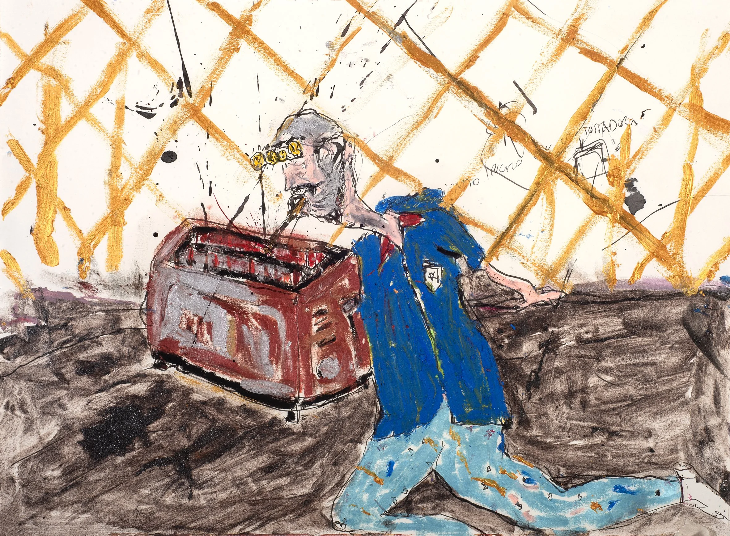 Toasty Bacci, 2024, oil on paper, 30 x 42 cm.jpg