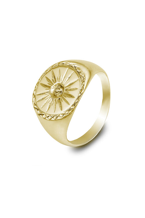 Soho handmade YOUR number ring in gold - Goldplated rings - KOBRA  copenhagen ApS