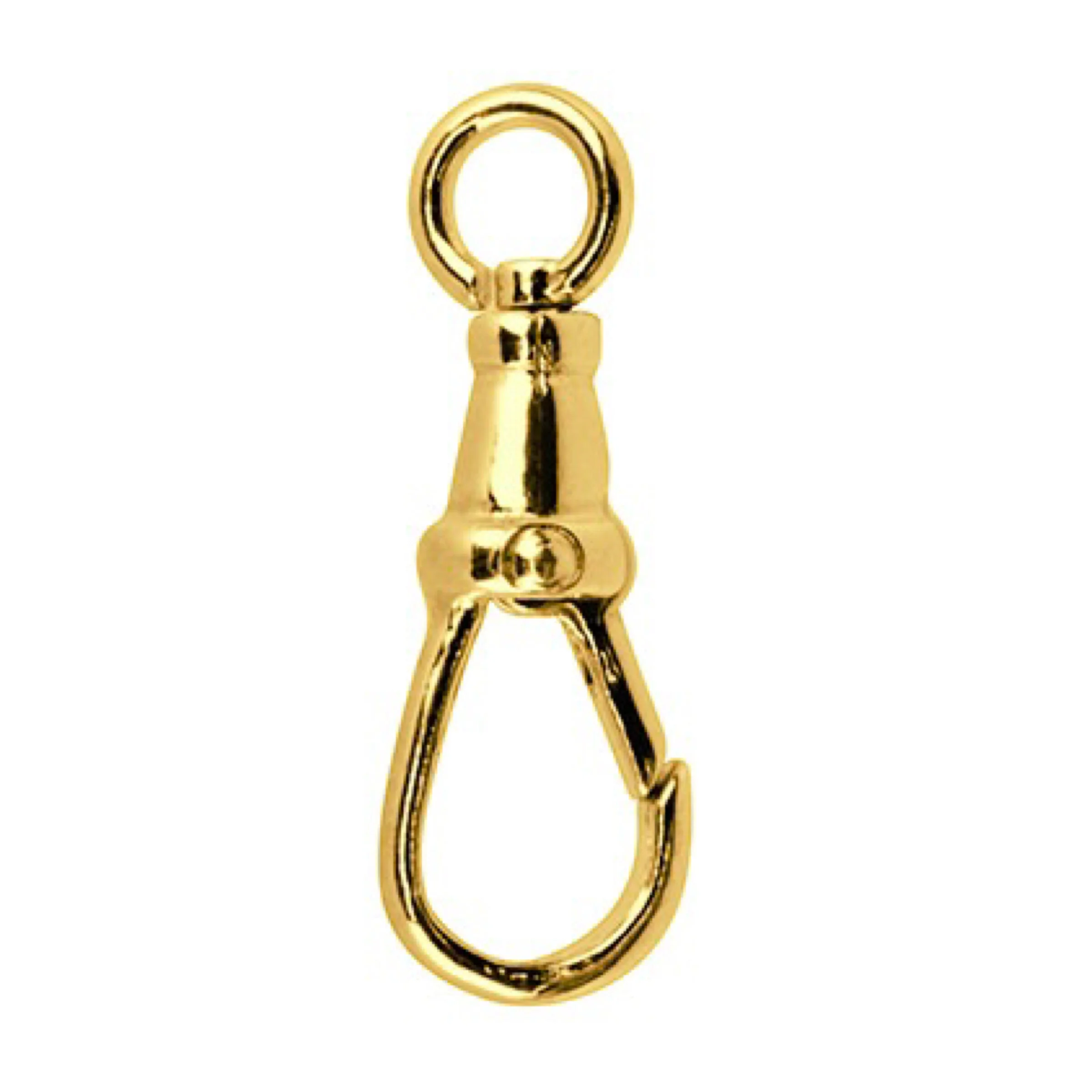 9ct Yellow Gold Albert Swivel 23mm