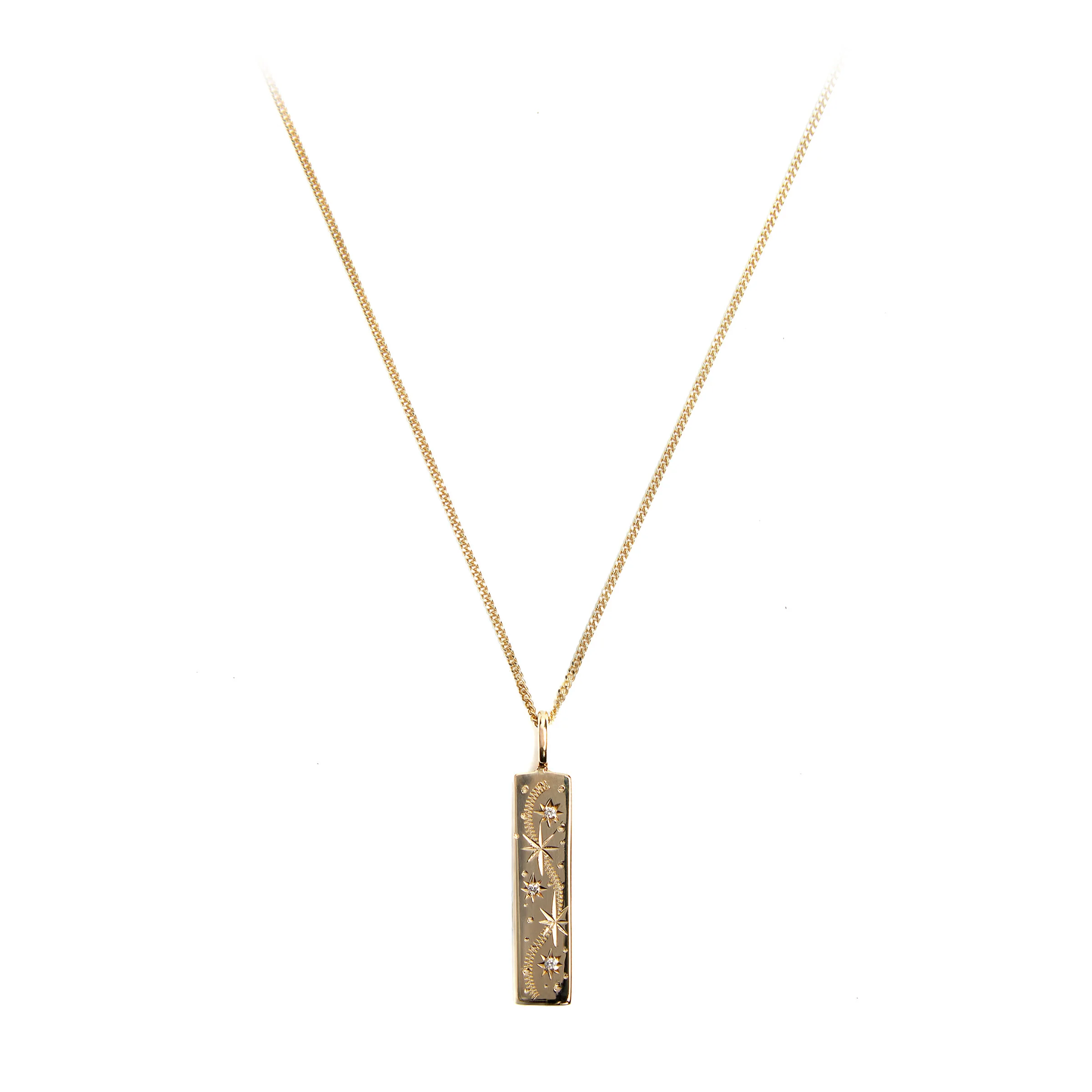 Oh my Diamond Stars 9ct Gold Pendant