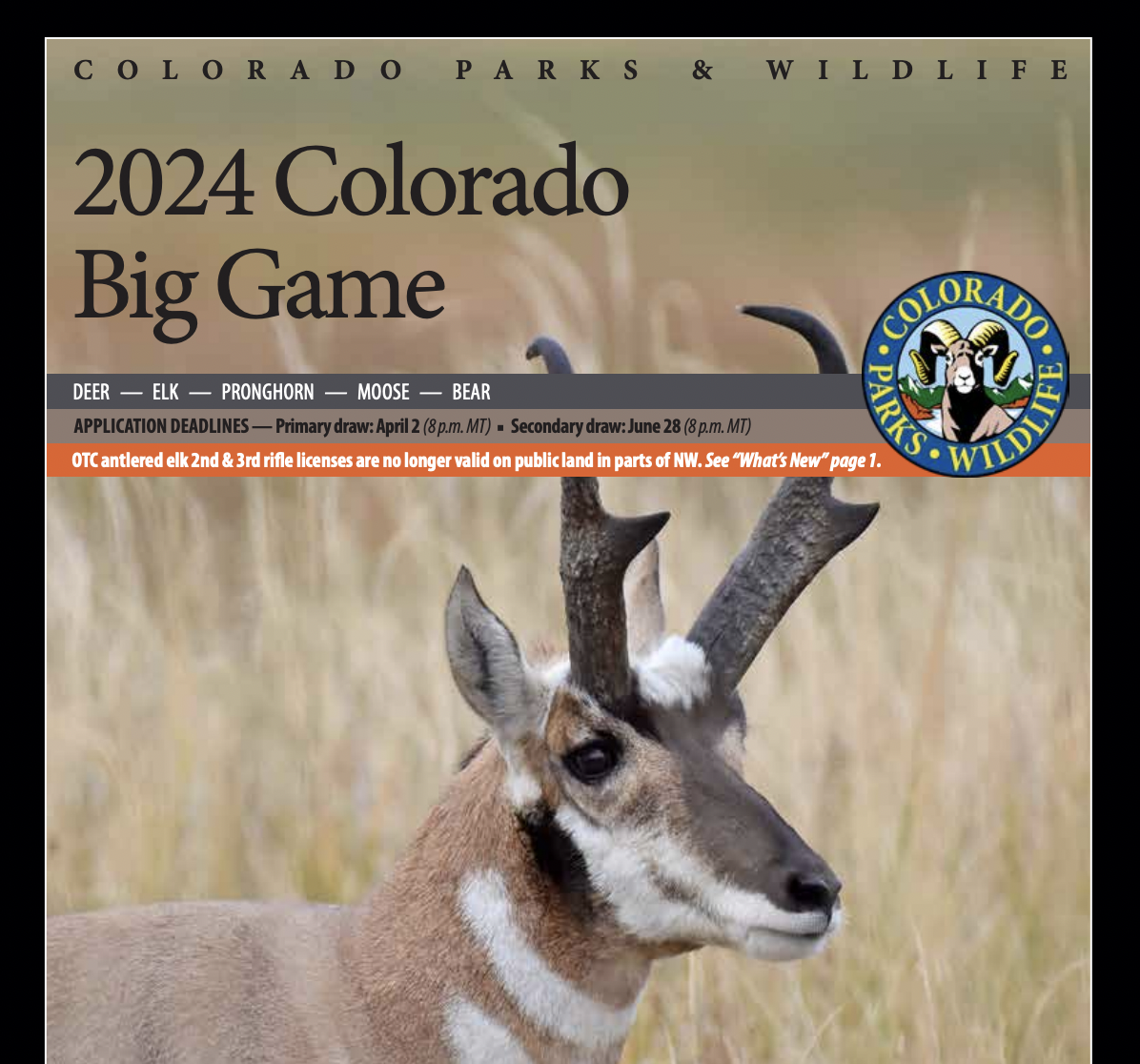 Colorado 2024 Elk License Applications and Other News