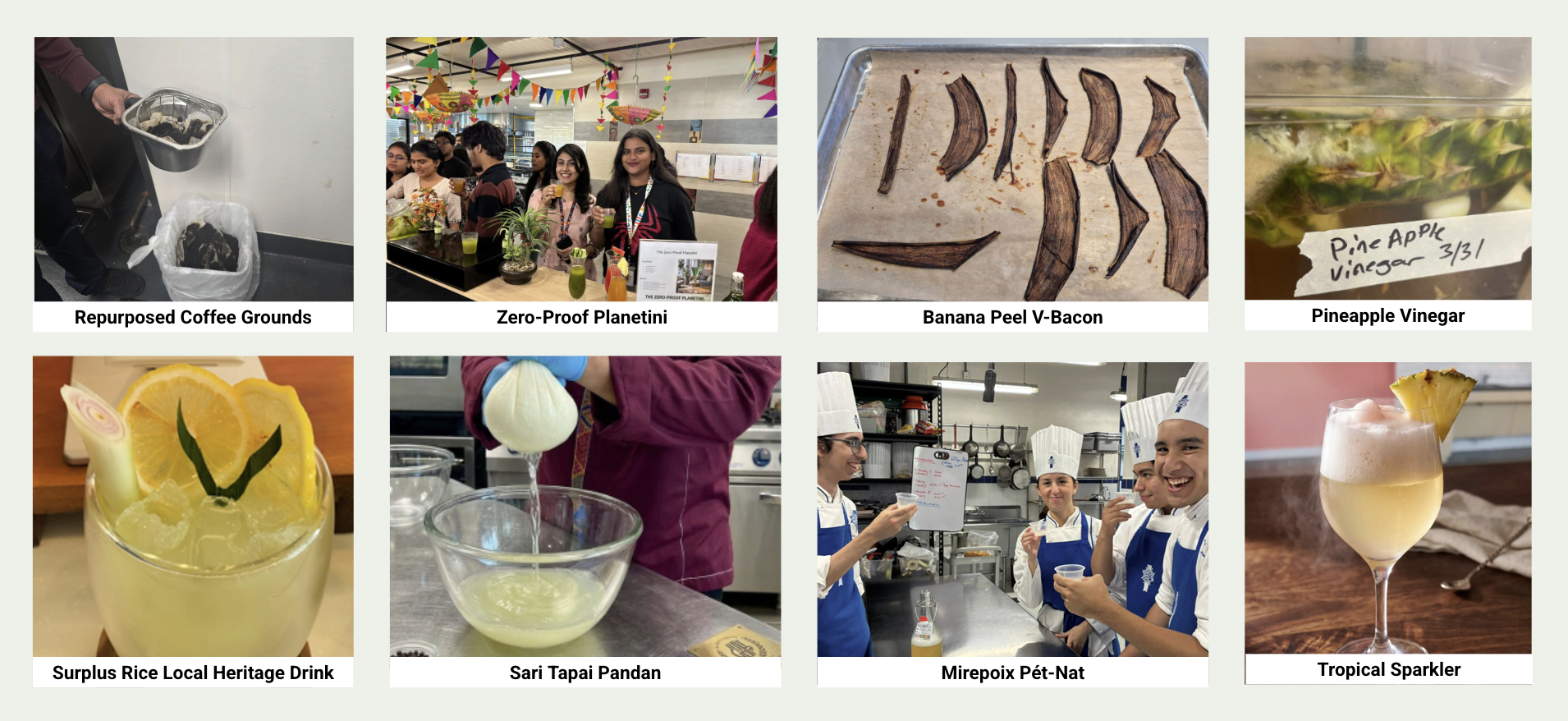 Examples of how people have used banana peels and other ingredients that are ususally thrown away
