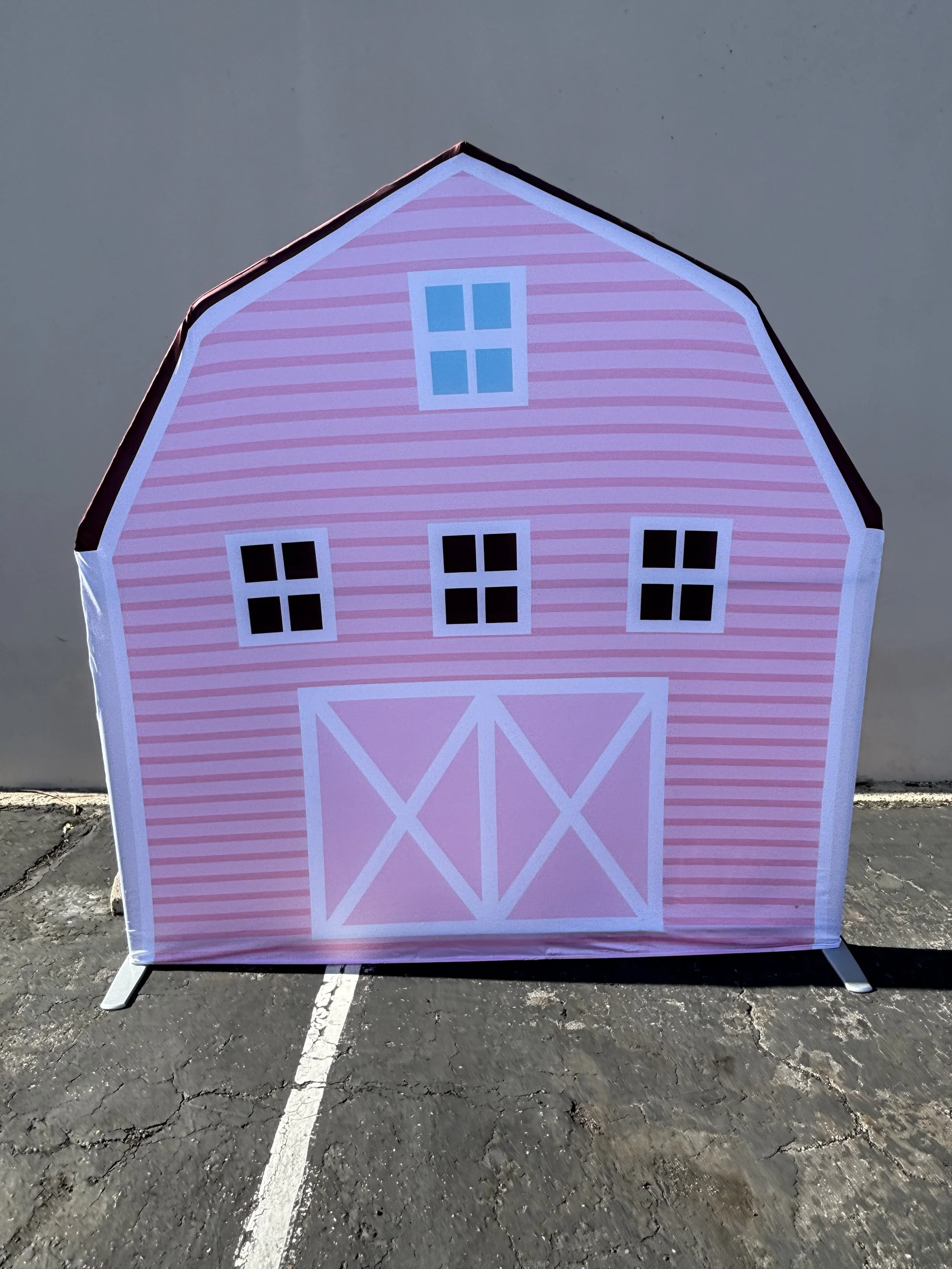 7ft x 7ft Pink Barn Backdrop