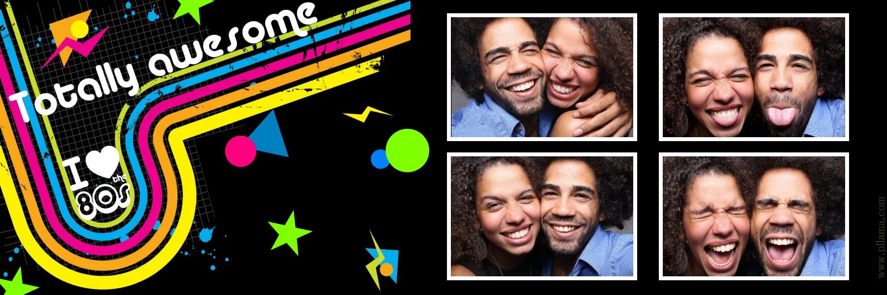 Black Background Templates — Pink Llama Party Rentals