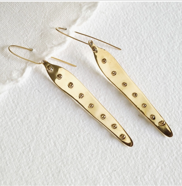 Brass Surf Collection Handmade Earrings