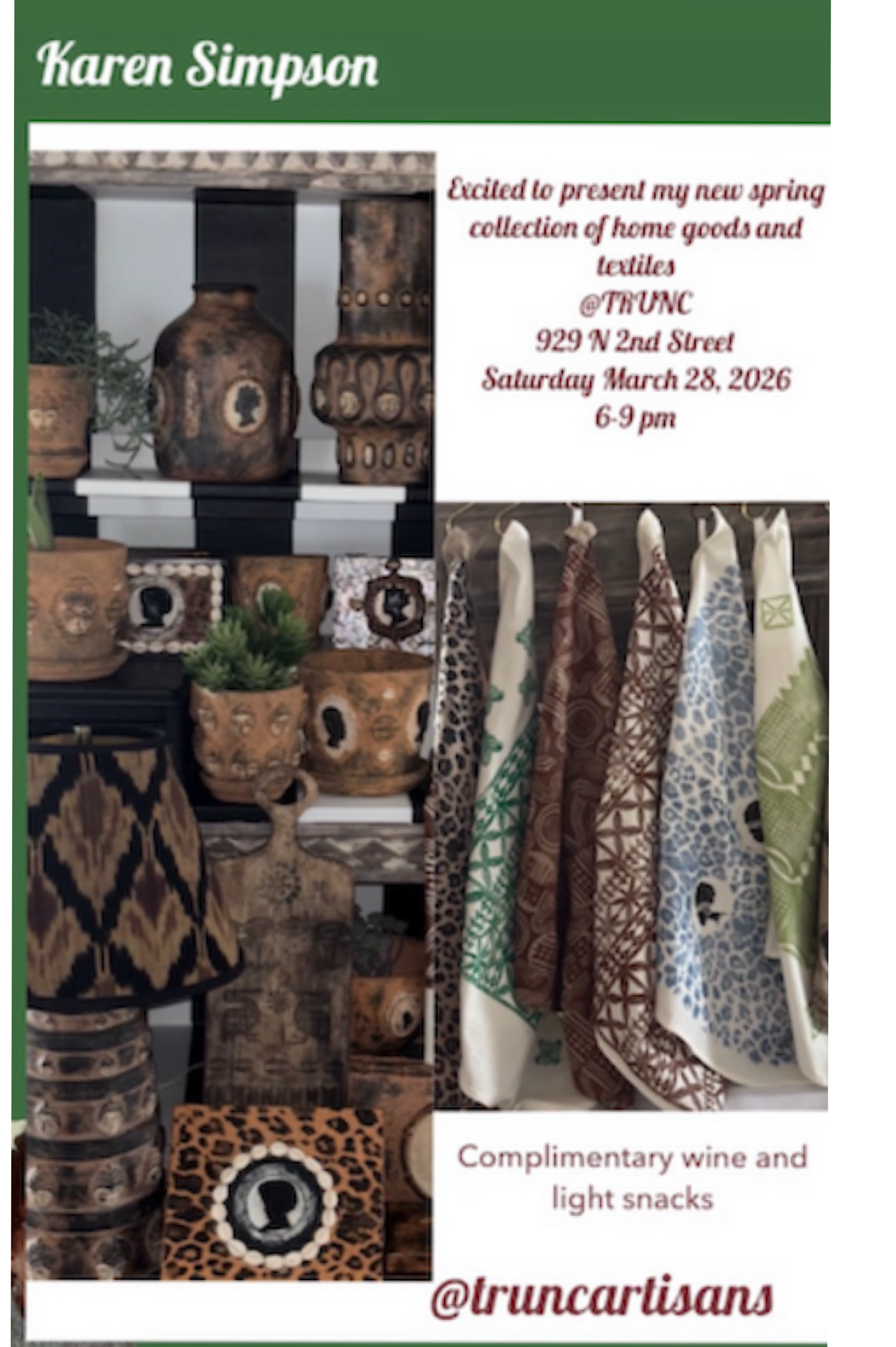 Karen Simpson Textile Pop-Up