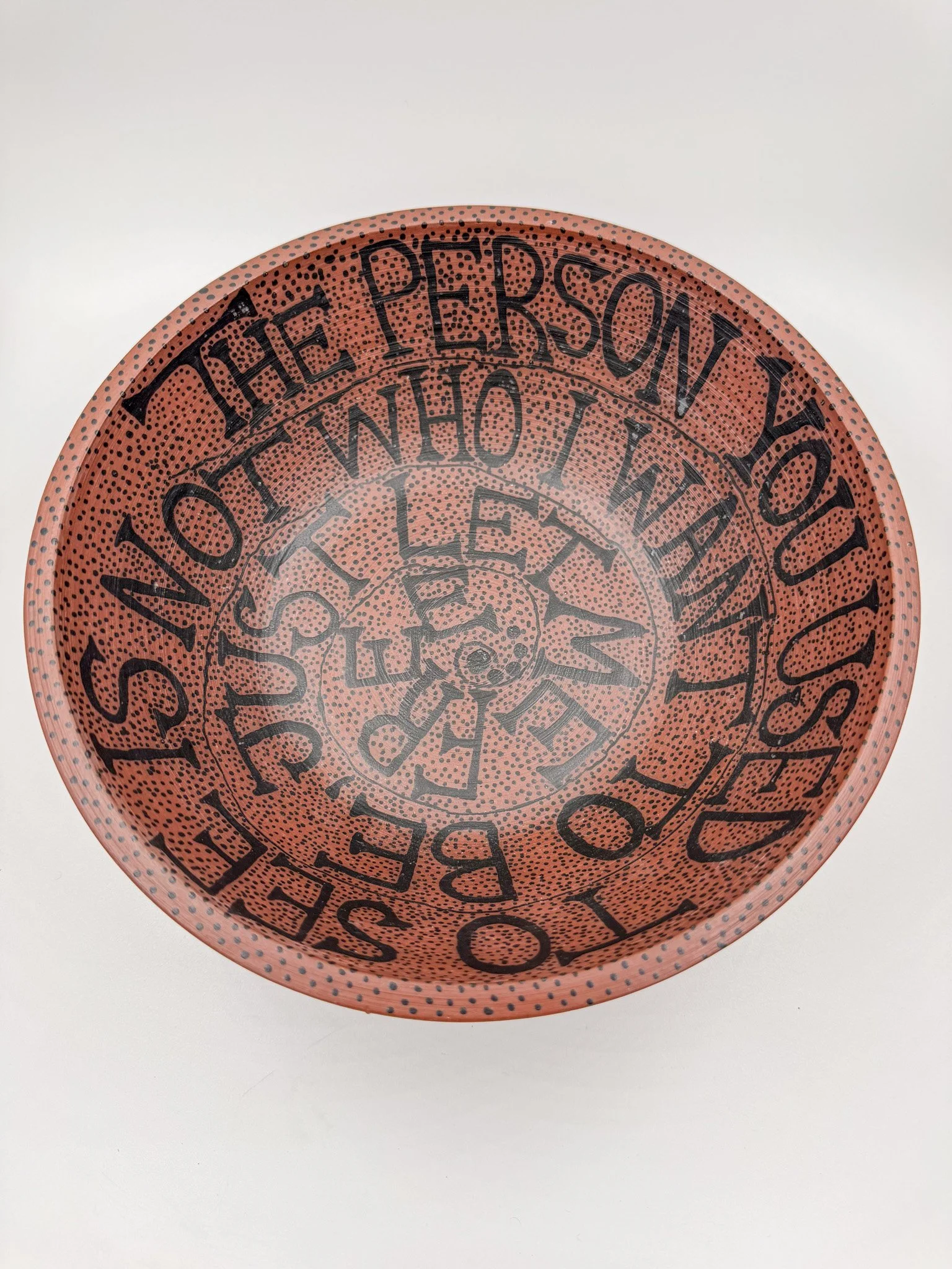 Art Stoneware Bowl "Use to Be"
