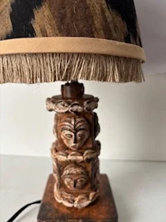 Upcycled Table Lamp Small Ethnic