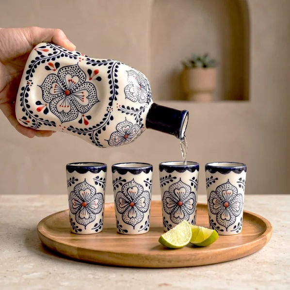 Tequila Decanter Set Handmade