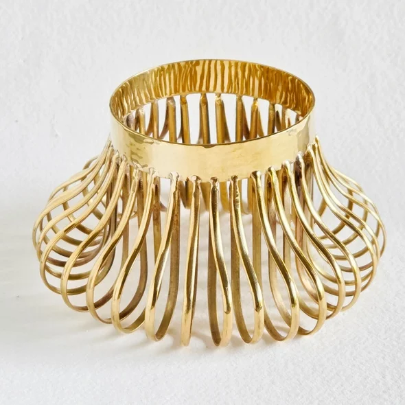 Solid Brass Caged Bangle