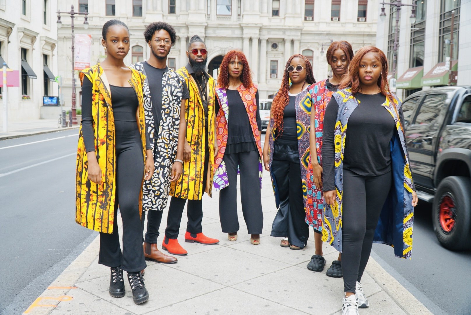 Assorted African Print Gilet