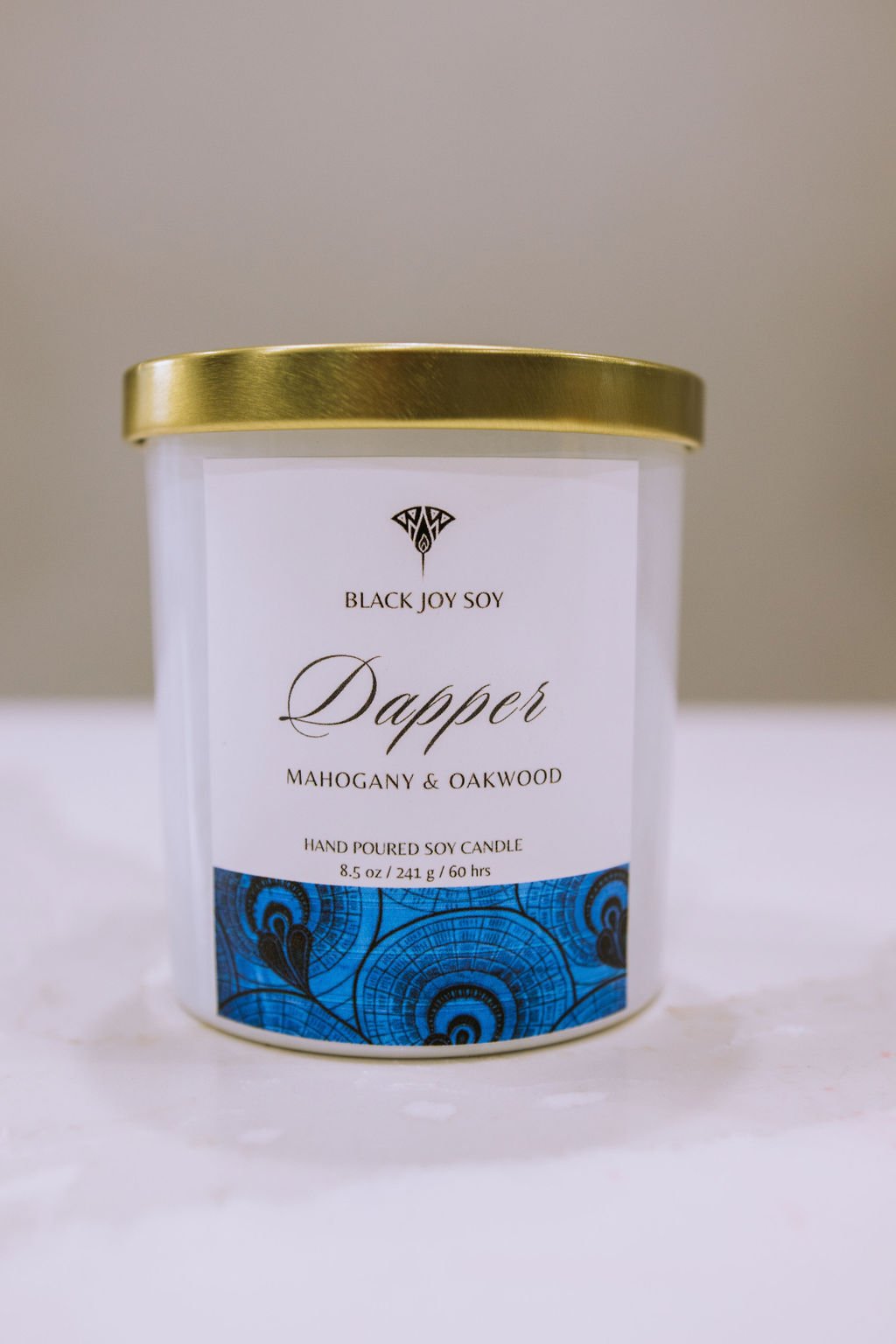 Black Joy Candle "Dapper" Lavender"