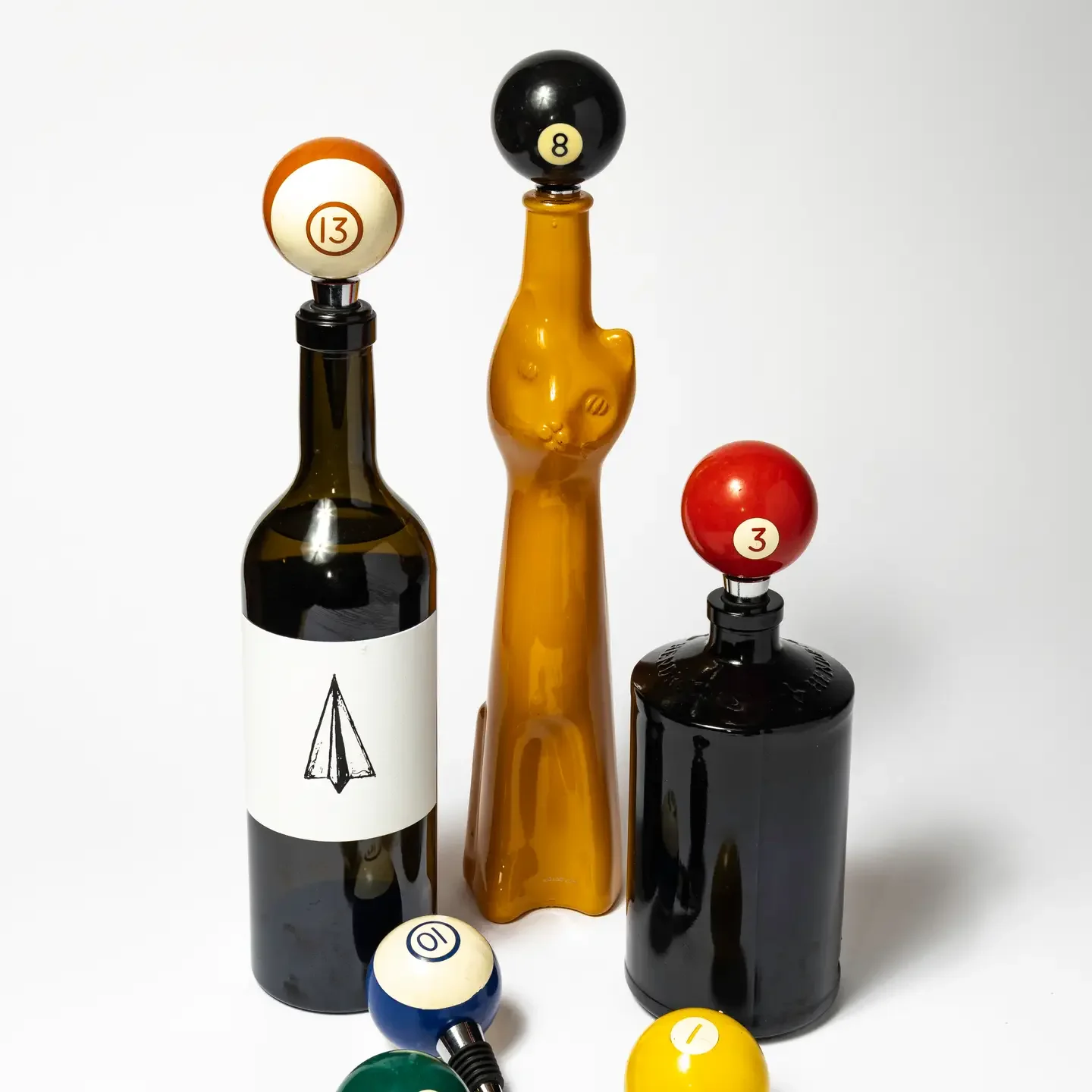 Vintage Billard Bottle Stoppers