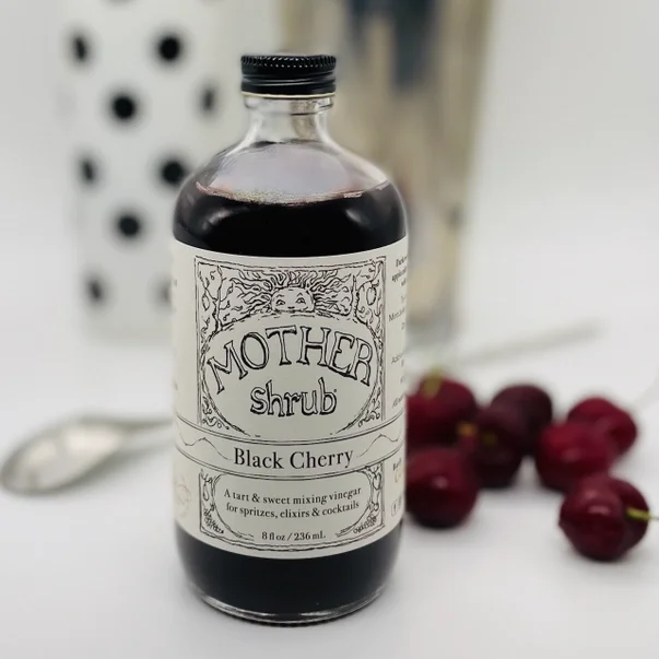 Handmade Ginger Black Cherry Shrub