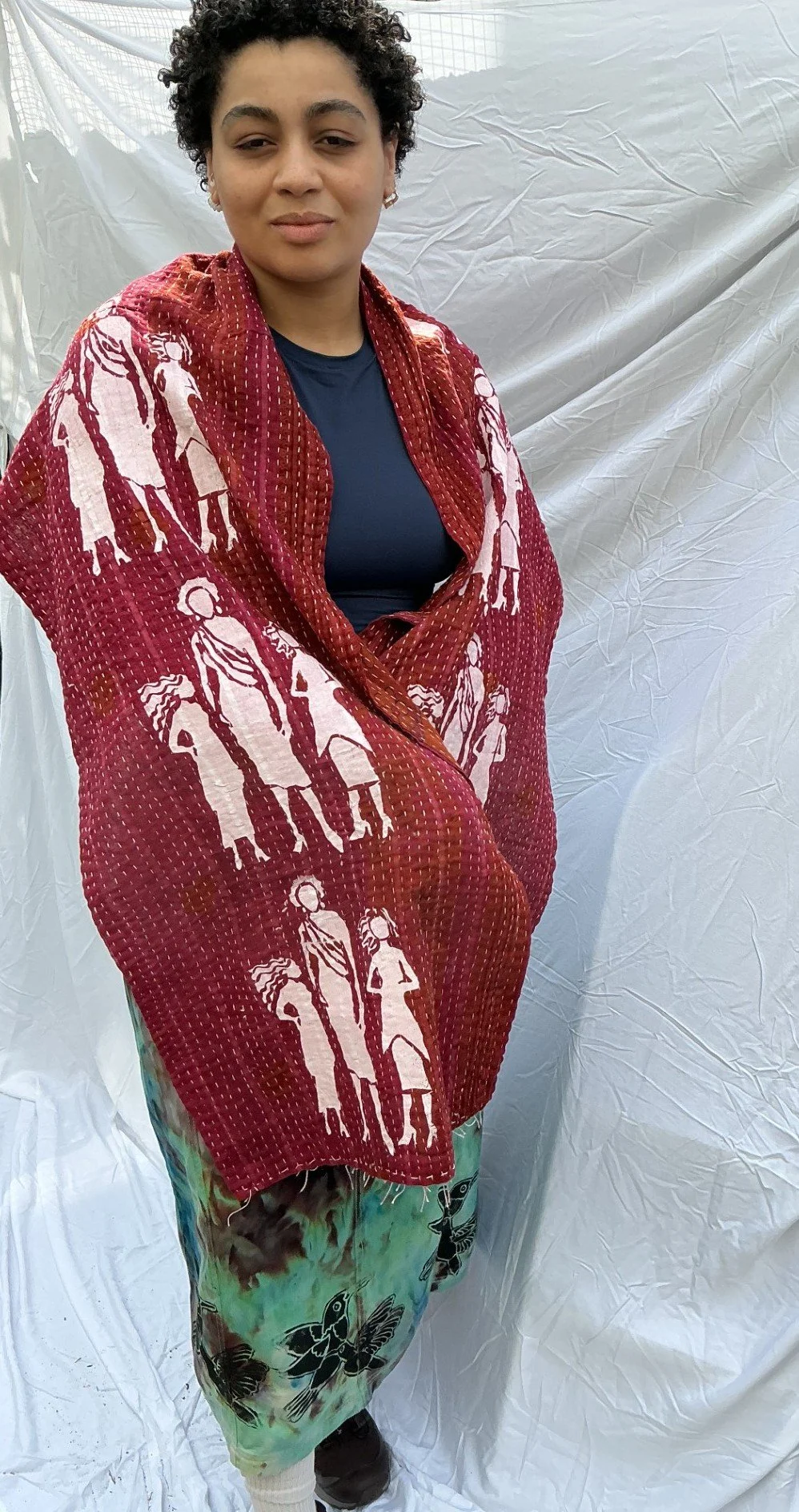 Hand Painted Scarf by Dindga