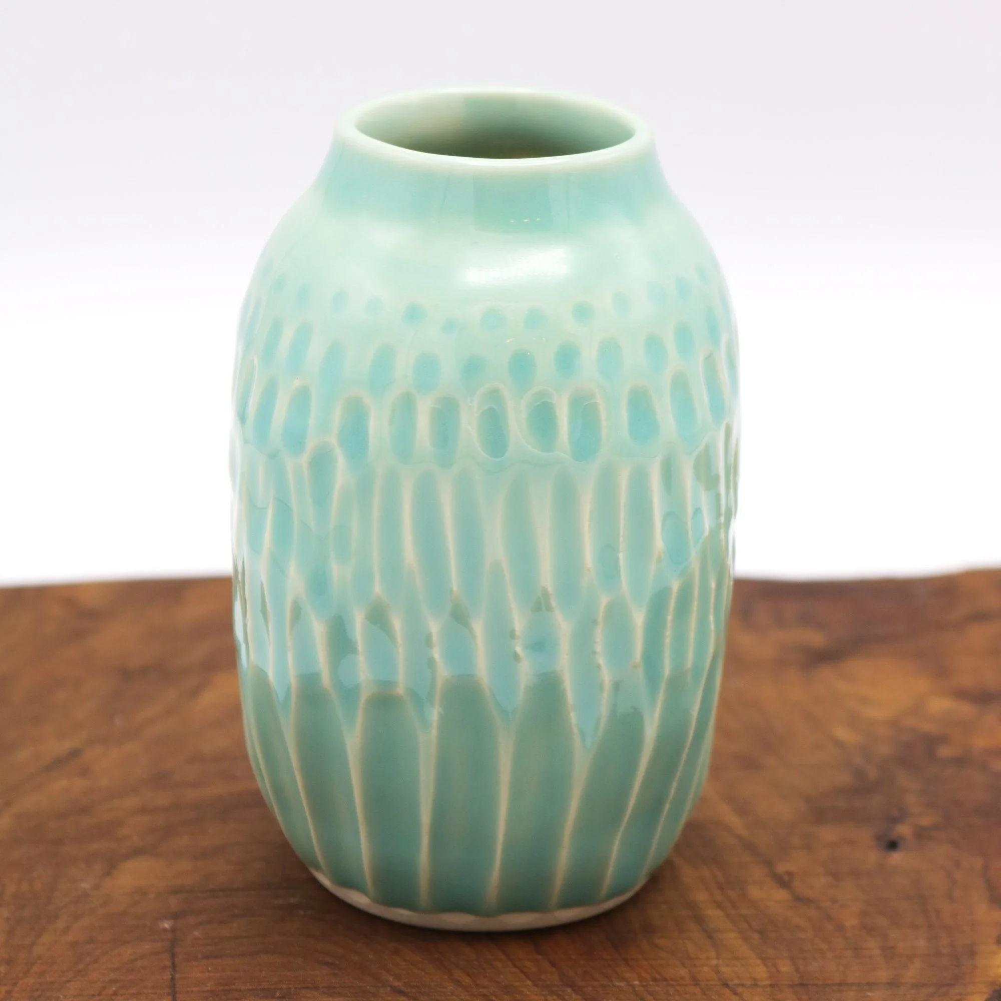 Textured Jewel Tone Bud Vases