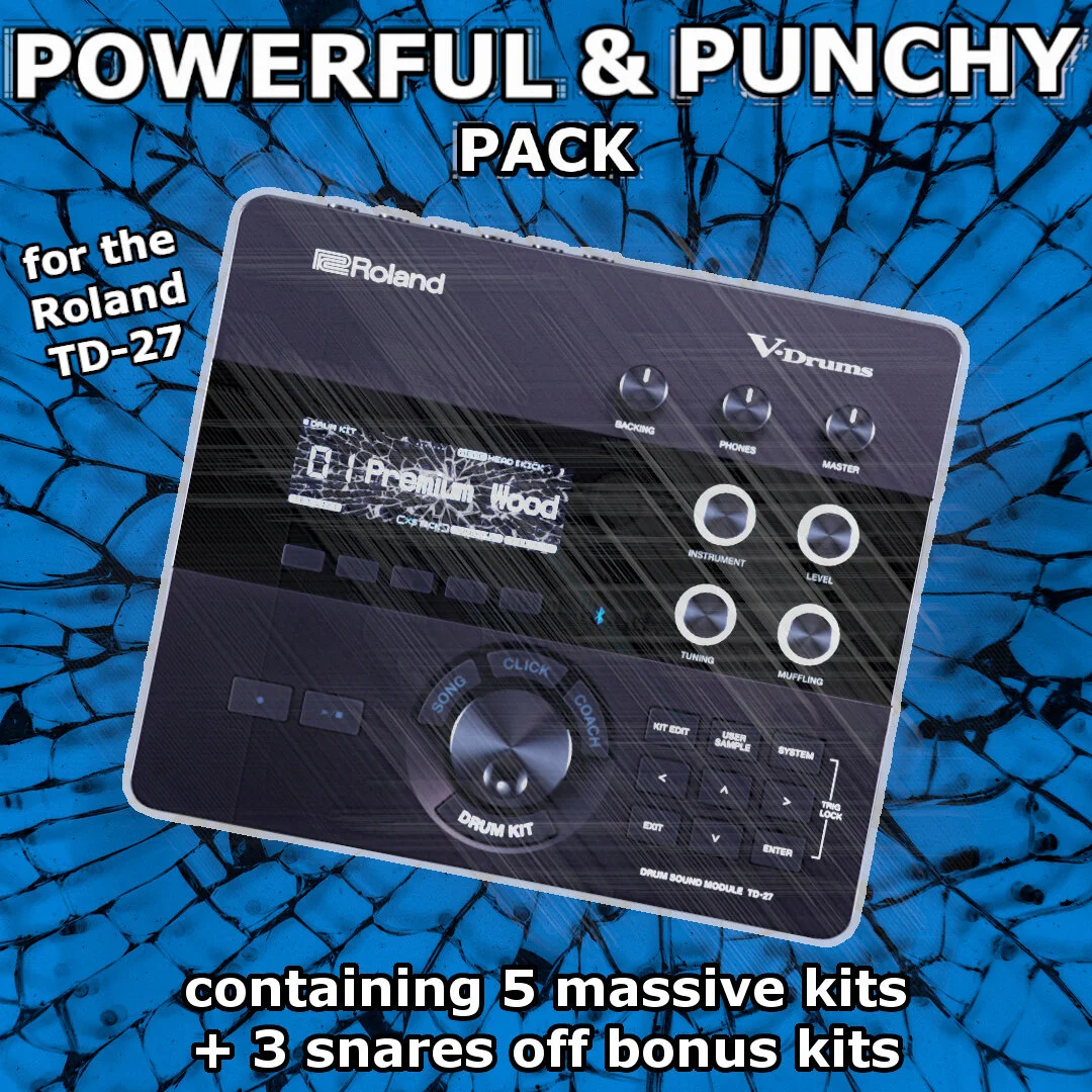 POWERFUL and PUNCHY Pack v2 | Roland TD-27