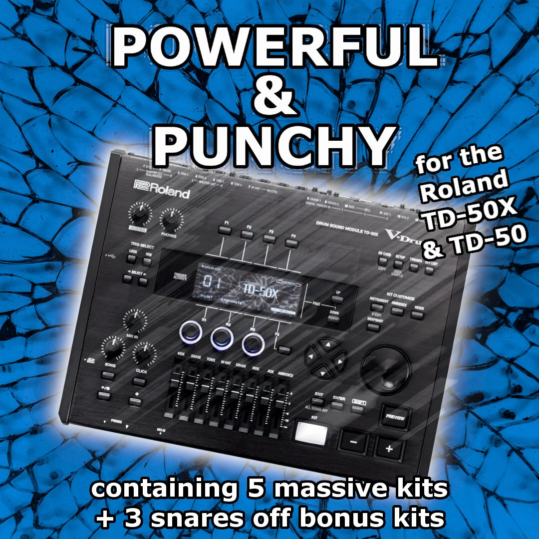 POWERFUL and PUNCHY Pack | Roland TD-50X & TD-50