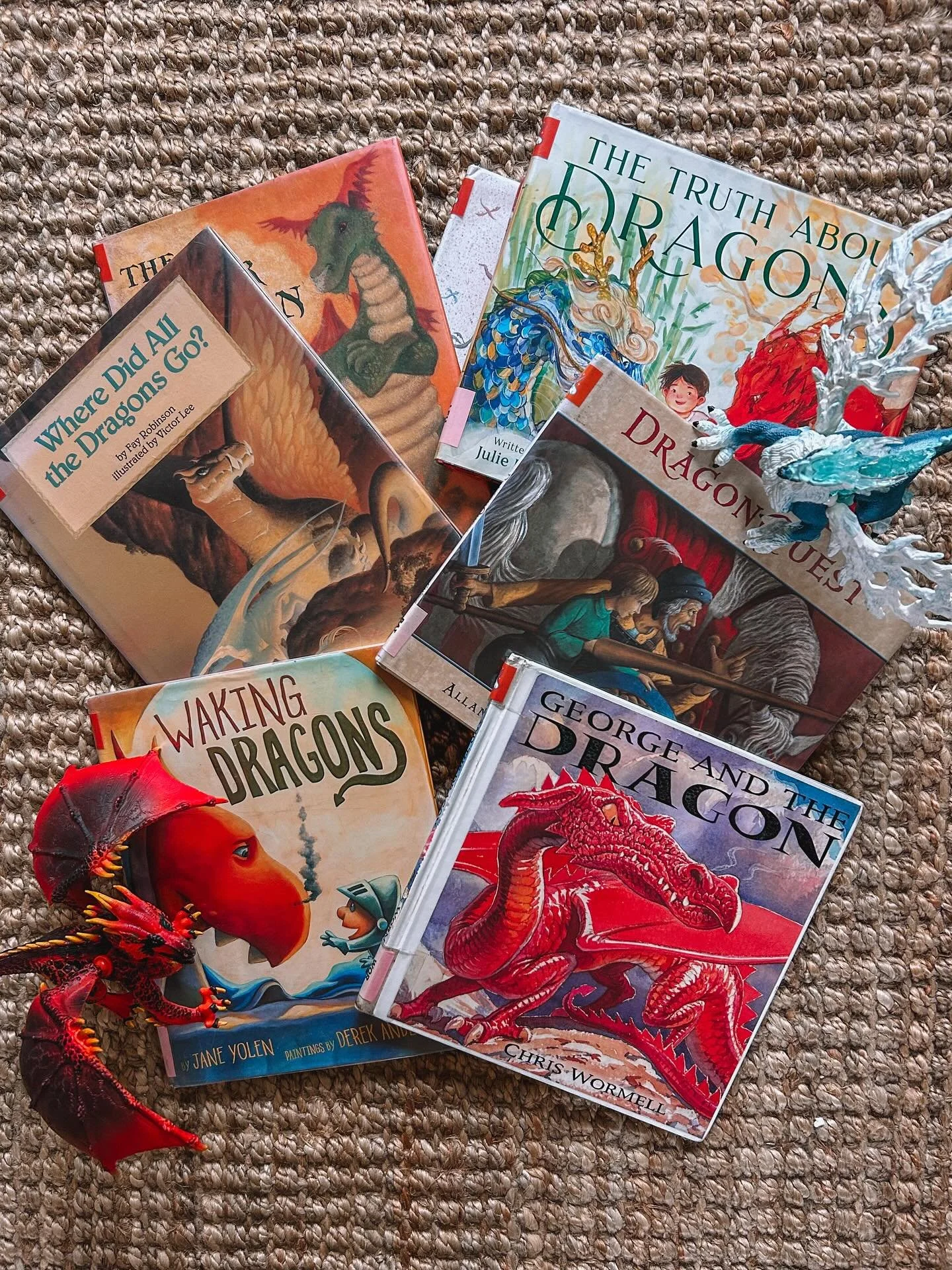 a few book recos for those kiddos who love dragons 🐉 the first and last are my favs to read to cole 

#dragonpicturebooks #childrensbooks #dragonbooksforkids