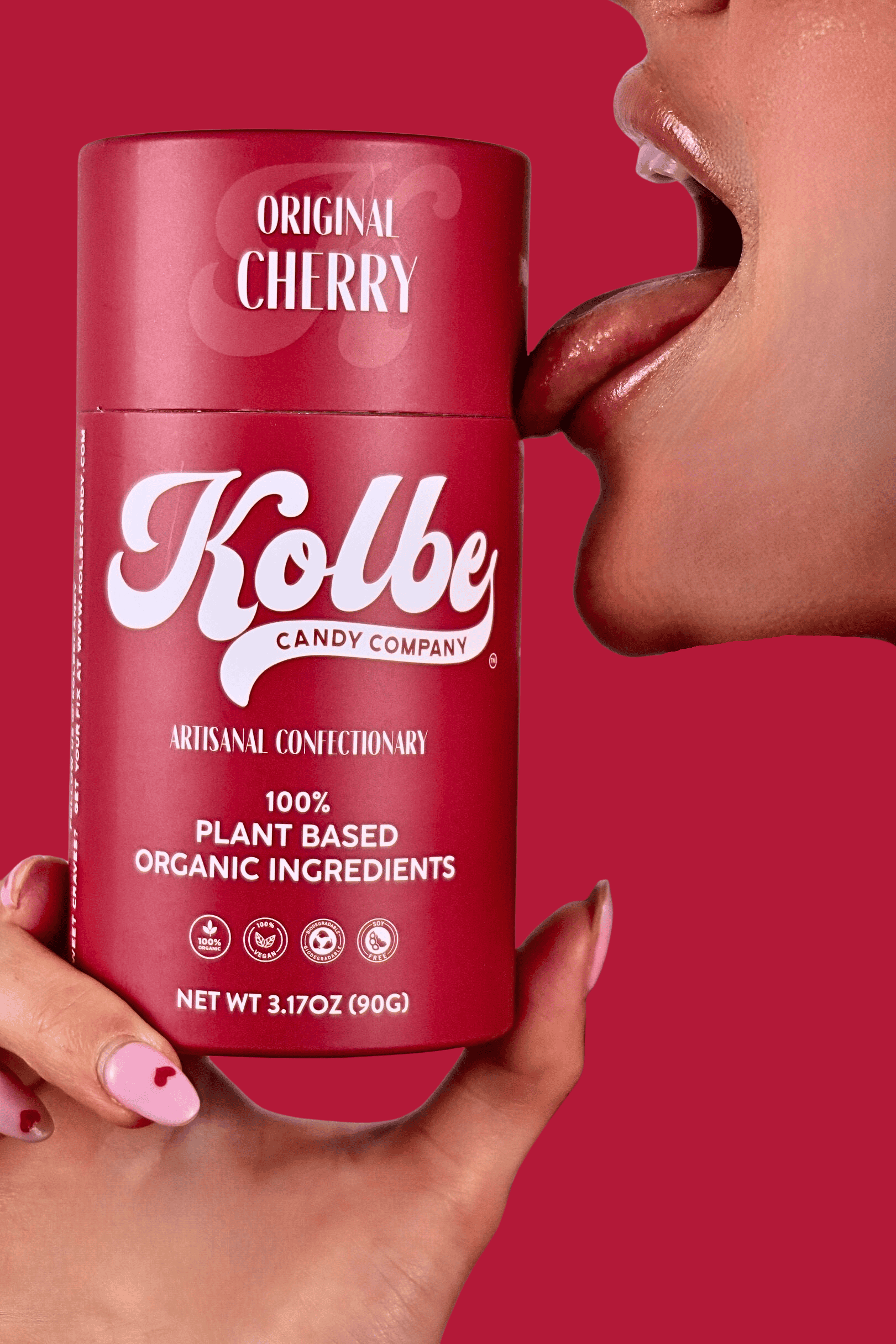Organic Cherry Hard Candy | Kolbe Candy Company