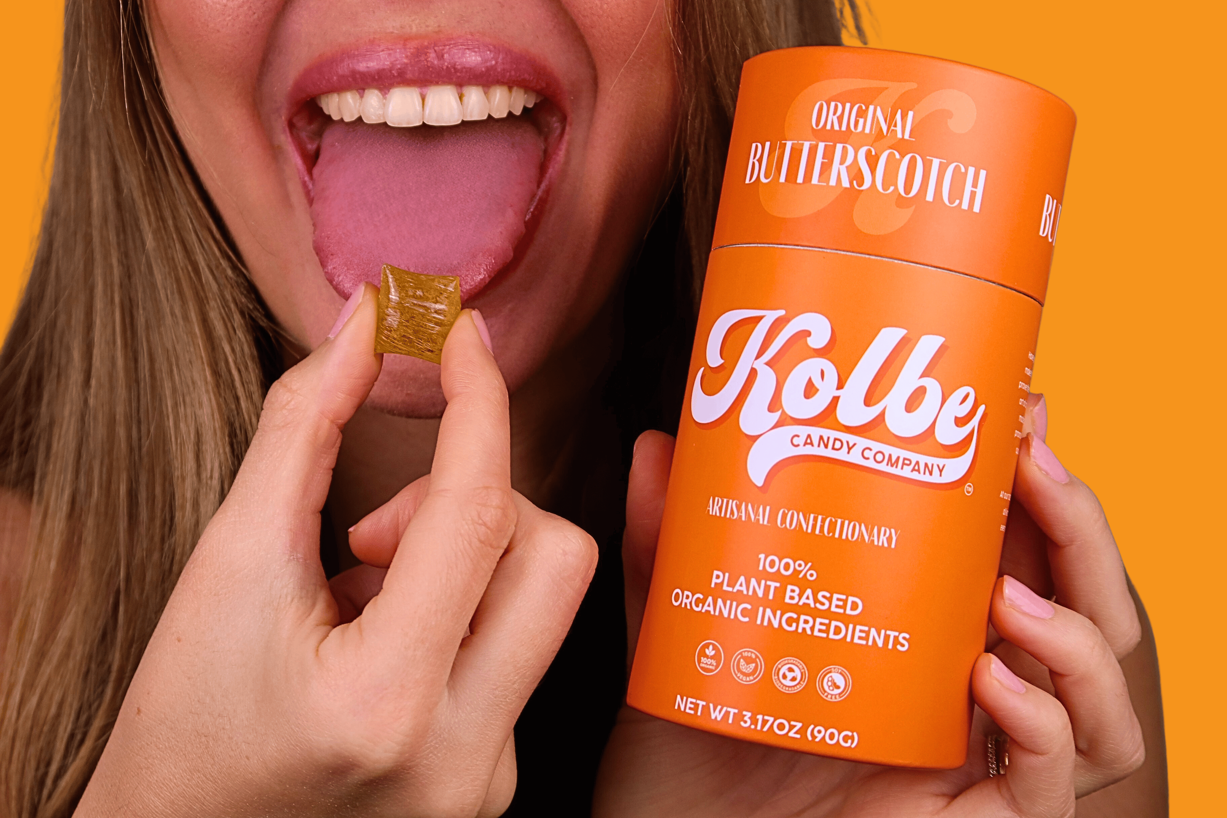 Organic Plant Based Butterscotch Hard Candy