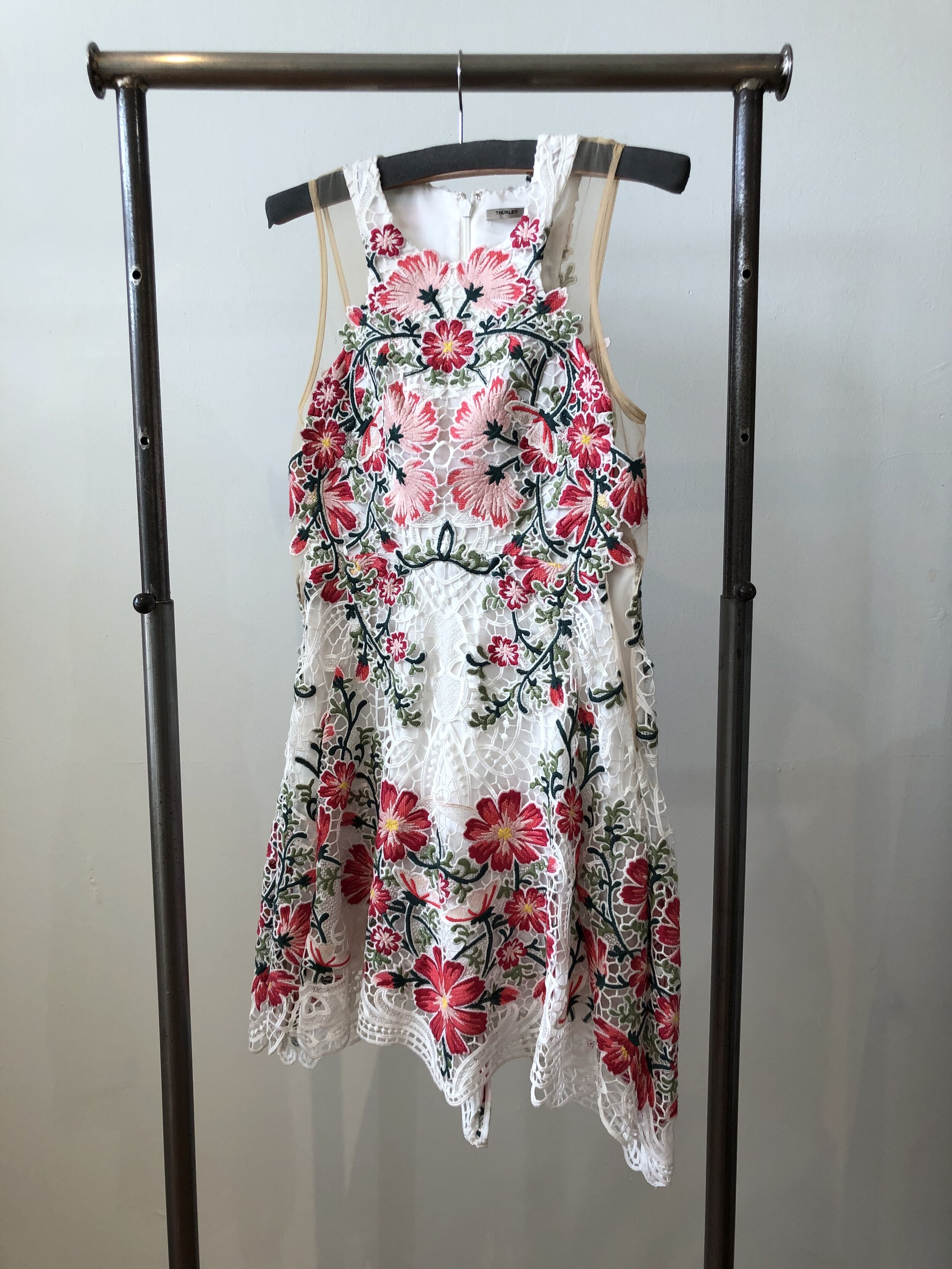 Thurley- Flowerbomb Lace Mini Dress