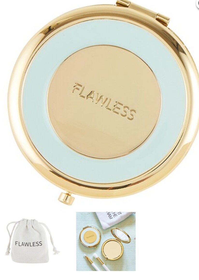 Flawless Compact Mirror with Bag