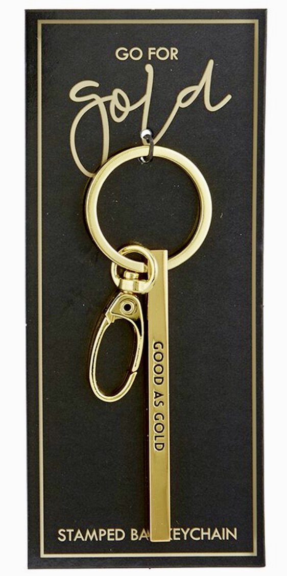 Good As Gold Key Chain by SB Designs