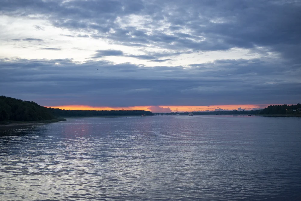 A Neva Sunset. 2015.