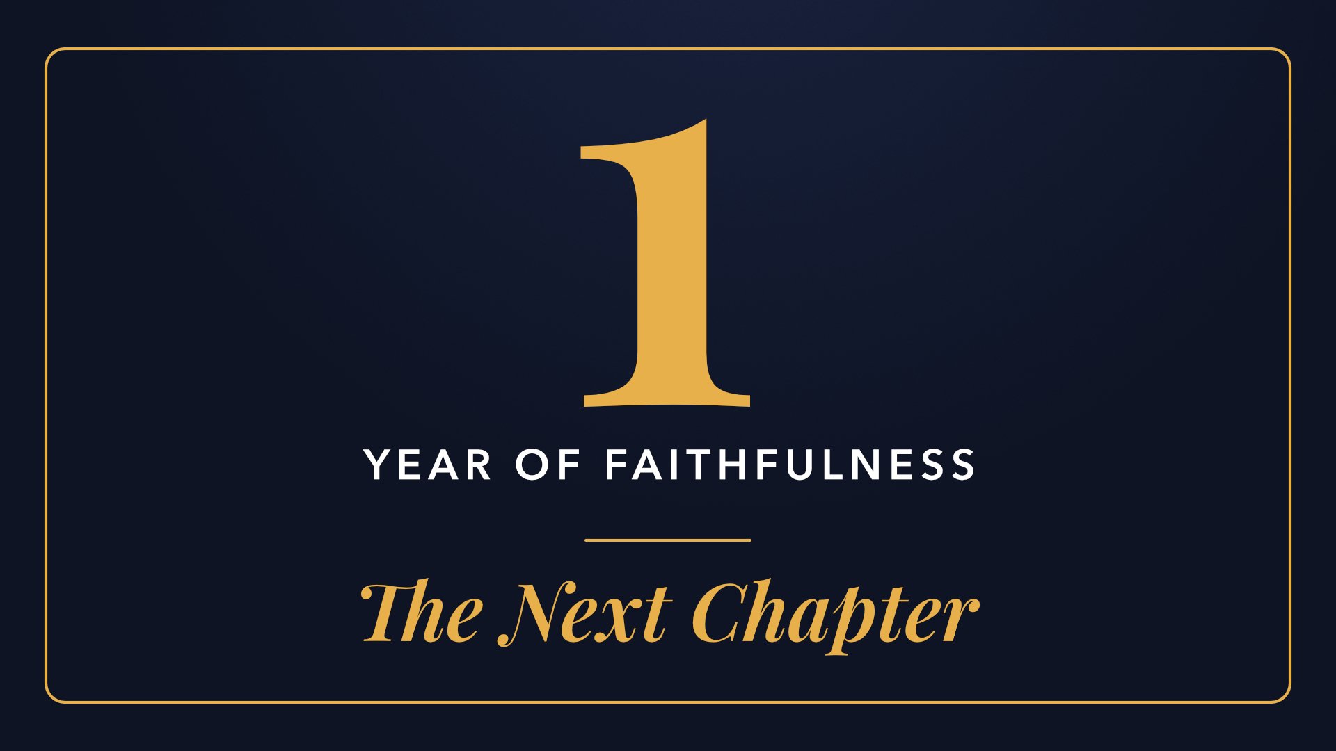 THE NEXT CHAPTER.