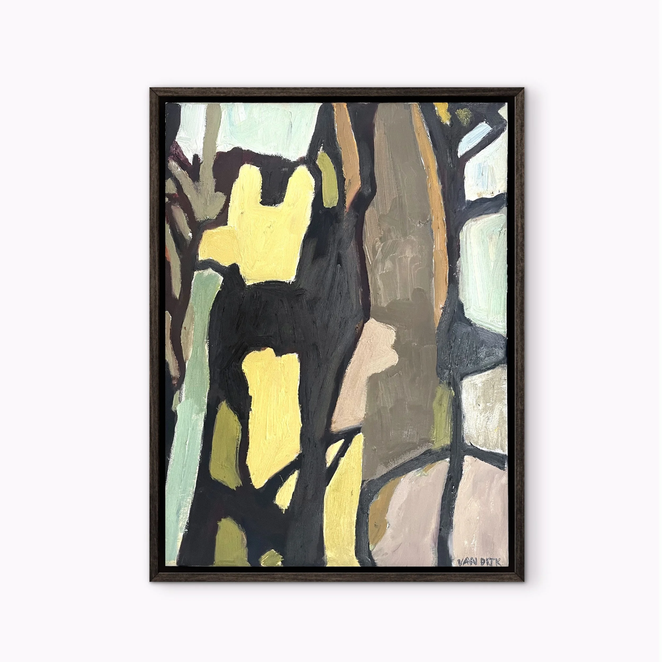 Ancient Bark 
(Indian Ink and Oil Paint)