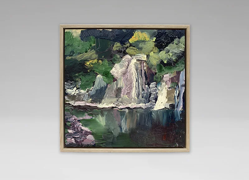 Sedimentary II, Oil on board, 
20 x 20 cm