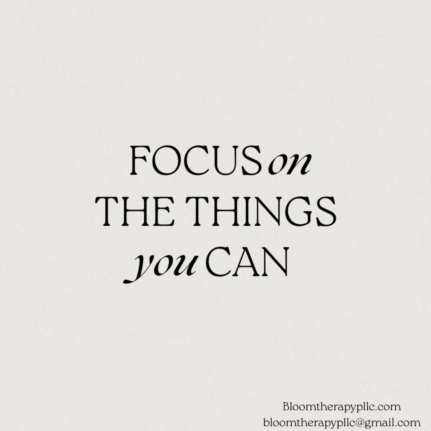 Life can feel overwhelming when all we see are the things outside our control.
In therapy, we slow down and shift focus - toward what is possible, what is within reach, and what is in your power.
Healing often begins with small, steady steps: ground