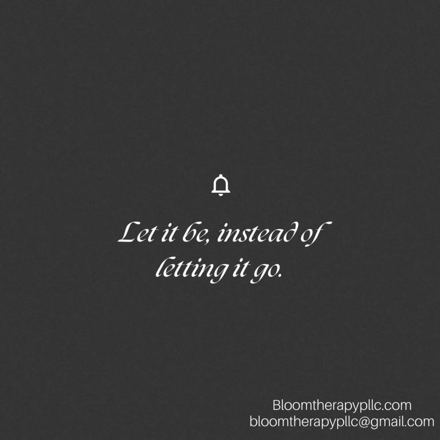 &ldquo;Let it go&rdquo; gets said a lot.
Like it&rsquo;s something we can just&hellip; drop.

But sometimes the work isn&rsquo;t letting it go.
Sometimes the work is letting it be.

Letting the feeling exist without rushing to fix it.
Letting the mem