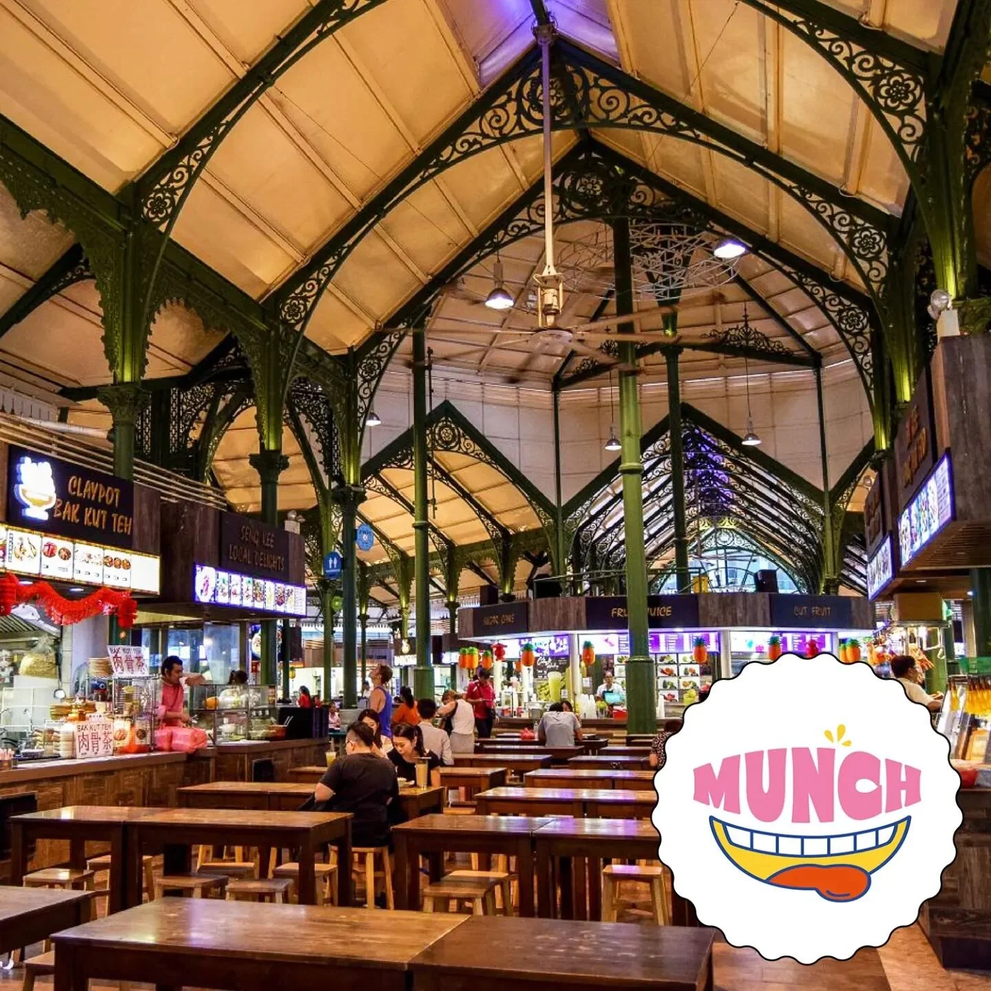Cook up a storm with MUNCH at Singapore&rsquo;s monumental food gallery, Lau Pa Sat 🌟 

Prepare some epicurean delight to impress and create press amongst locals and globetrotting gourmands whilst experiencing for yourself what it means to be one of