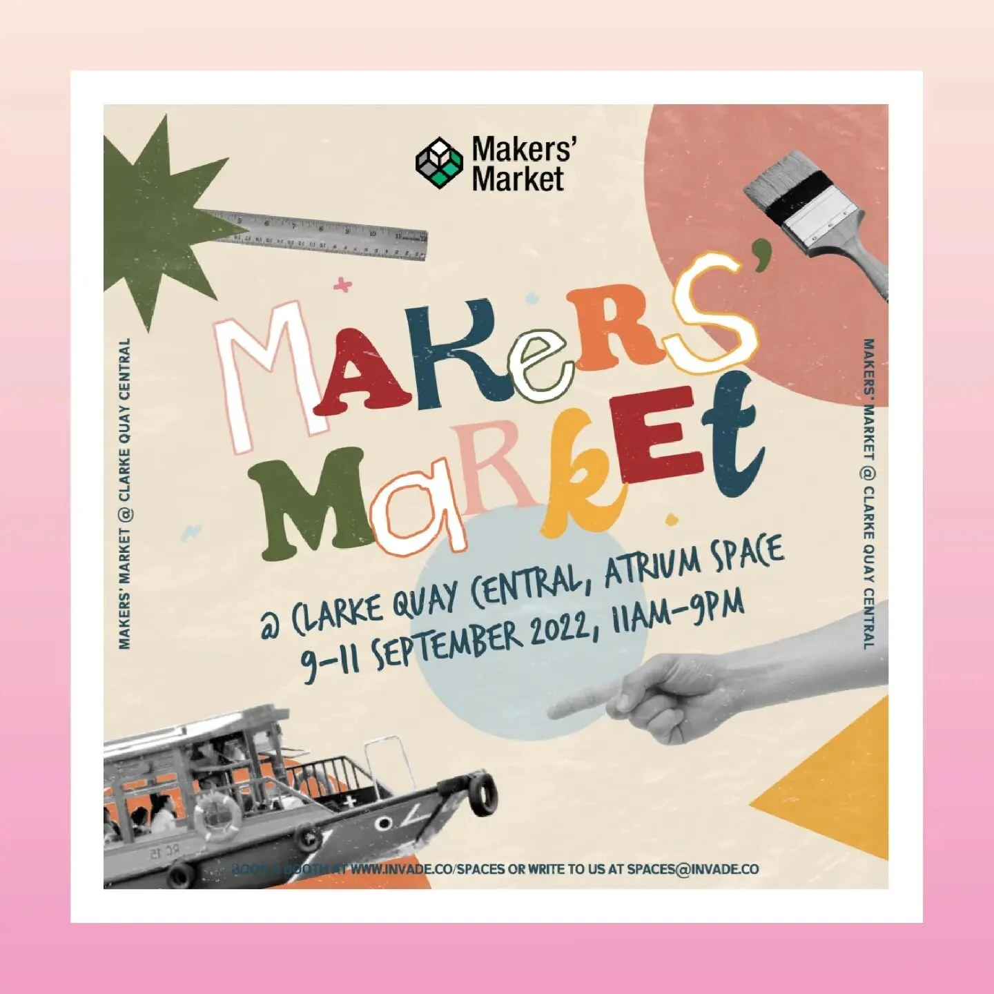 Kindle A Love For Crafts at Makers' Market Clarke Quay; You might just be the next Salvador Dali! 😎🖌️

Makers&rsquo; Market is back at Clarke Quay Central and this time, for only 3 days!🤯 For all those who&rsquo;s missed out on the chance to displ