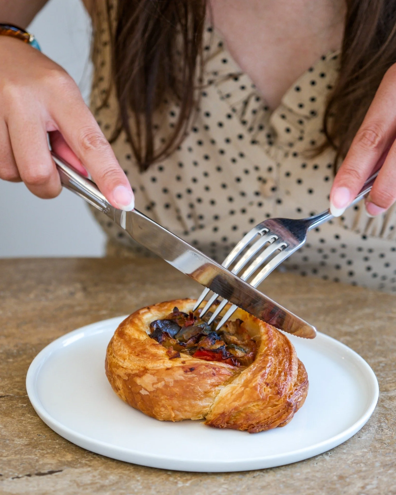 Introducing our summer viennoiserie special: Ratatouille Nid.

It&rsquo;s our take on the French classic: an eggplant, zucchini, red pepper, and tomato stew tucked inside our signature croissant dough. Made to celebrate the season with bright and vib