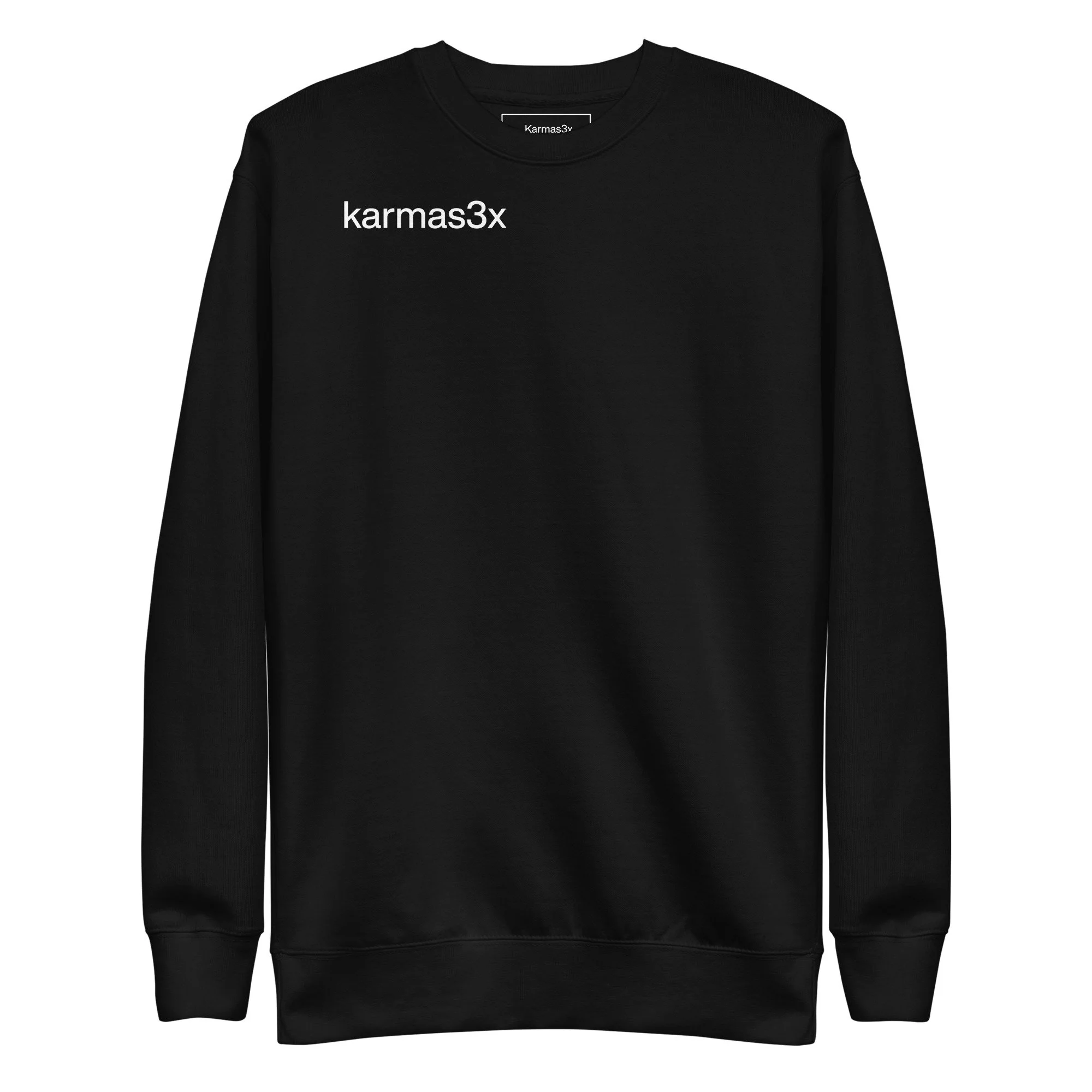 Karmas3x Essential Crewneck – Black